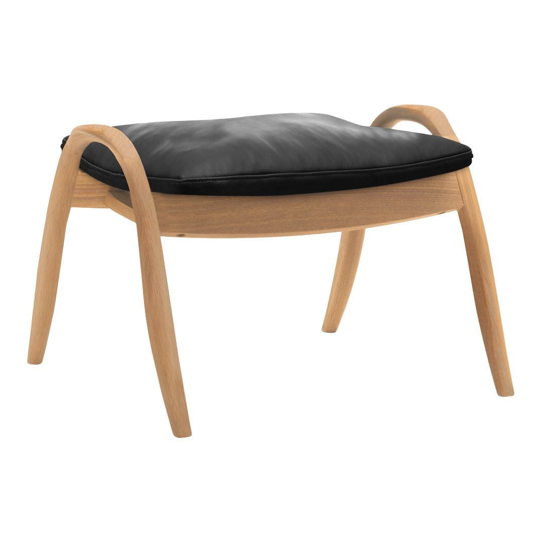 Premium FH430 Signature Footstool - Soft Upholstered Ottoman with Sturdy Wooden Legs for Living Room, Bedroom & Office - Perfect for Relaxing, Reading & Extra Seating