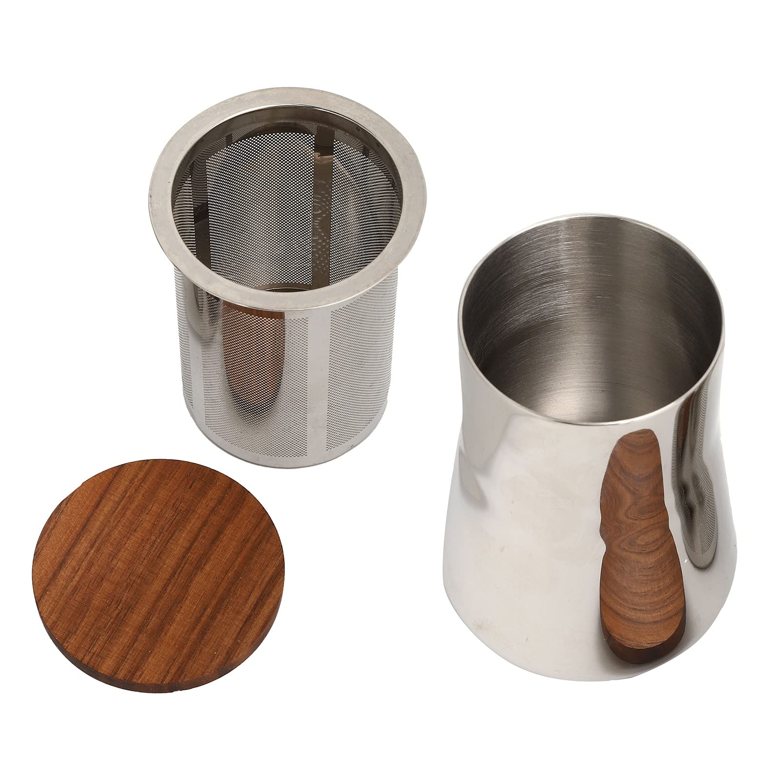 Premium Stainless Steel Powder Sifter - Fine Mesh Sieve for Coffee, Chocolate & Flour - Reusable Kitchen Tool for Baking, Cooking & DIY Projects