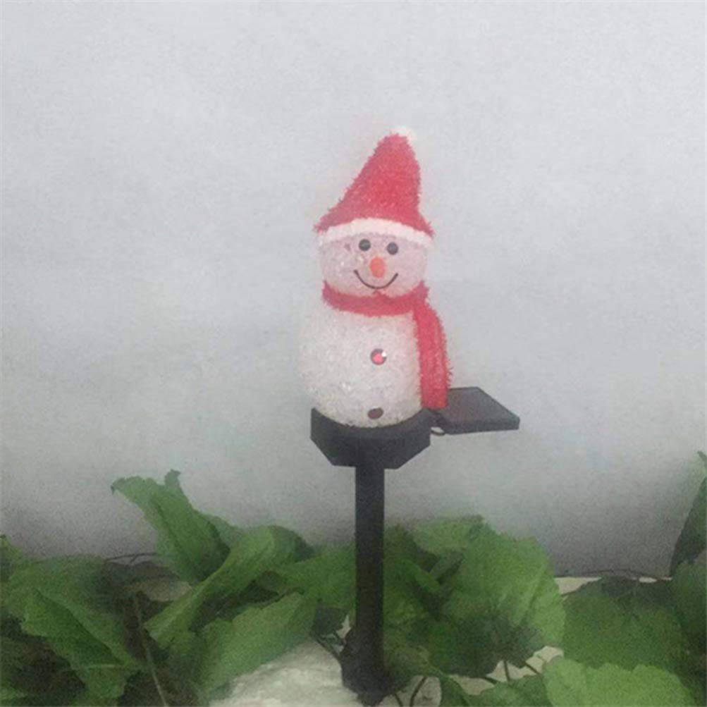 Balacoo Solar Snowman LED Garden Stake - Outdoor Christmas Decoration with Waterproof Solar Light for Lawn, Patio & Yard | Holiday Lighting for Winter Decor