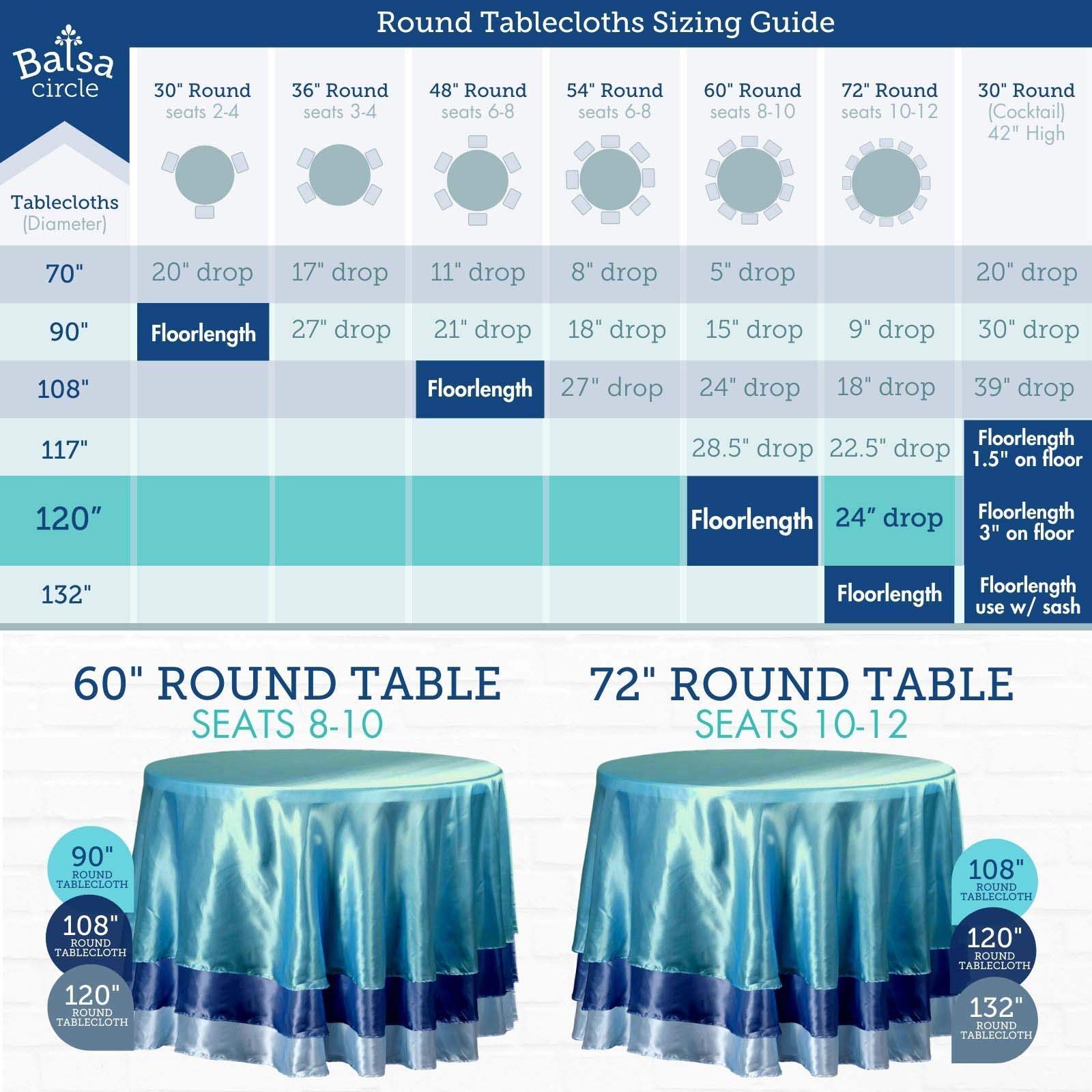 BalsaCircle Halloween Party Tablecloth - 10 Pack 120 Inch Round Black Washable Polyester Table Cover for Dining, Kitchen, Events & Party Decorations - Perfect for Halloween, Thanksgiving, Christmas & Birthday Celebrations
