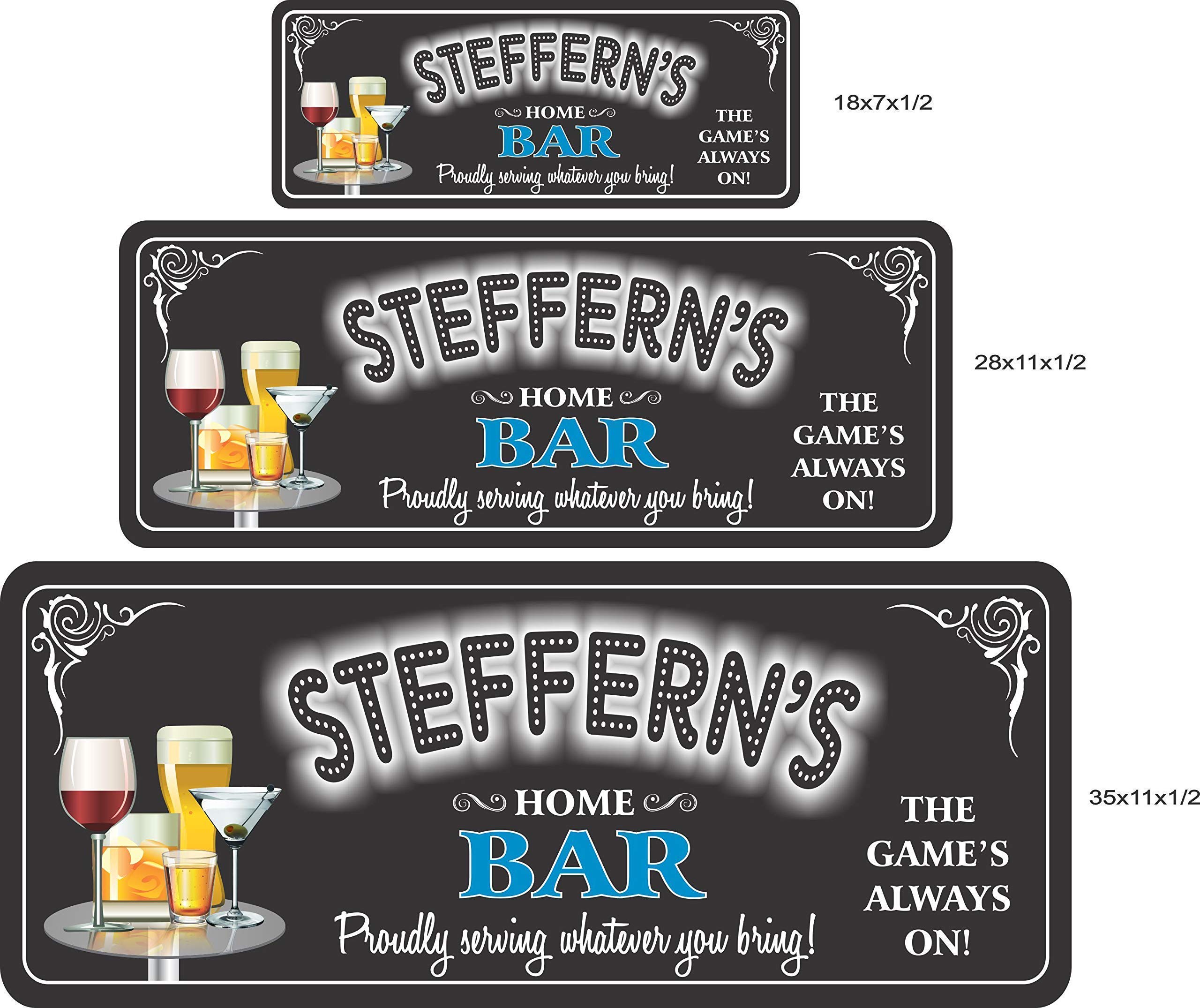 Custom Home Bar Sign - Personalized Sports Bar & Man Cave Decor for Wine Bars - Perfect for Game Nights & Entertaining Guests