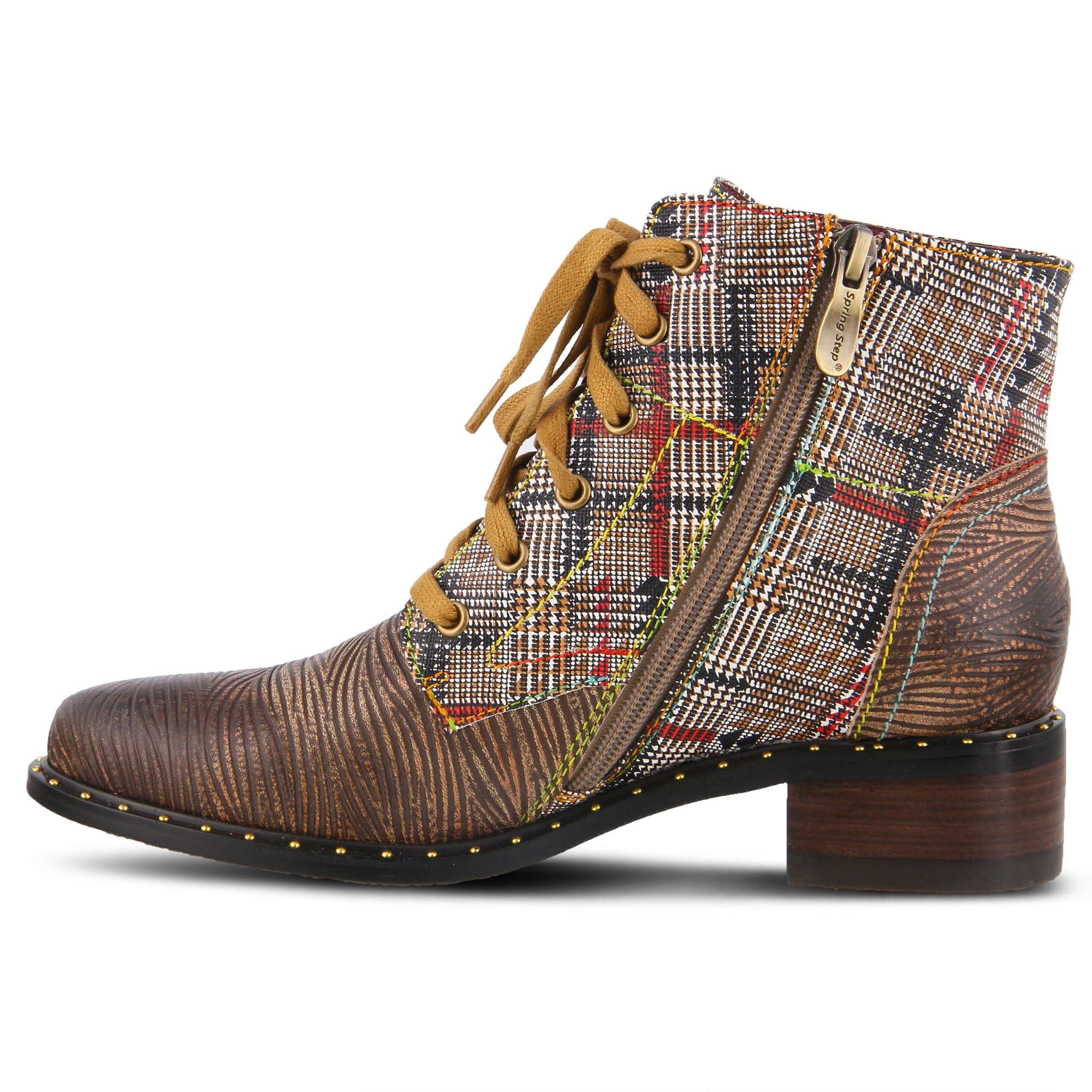 Spring Step L'Artiste Women's Comfortable Ankle Boots - Fashionable Low Heel Booties for Casual Wear, Office & Night Out