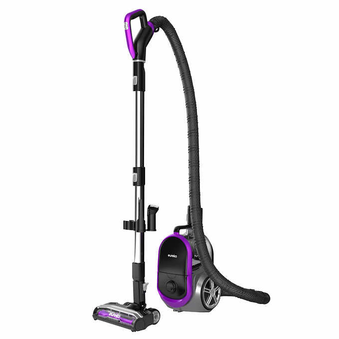 Eureka Bagless Canister Vacuum with Powered Nozzle & Anti-Tangle Technology - Perfect for Pet Hair, Hardwood Floors & Stairs Cleaning