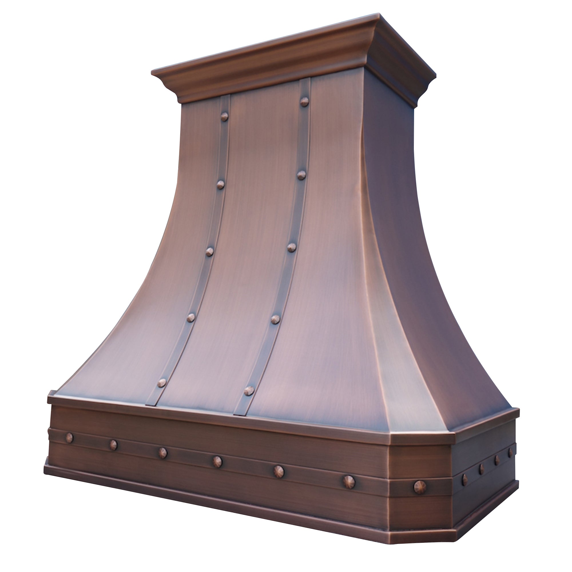 Premium Custom Solid Copper Range Hood for Kitchen - Handcrafted Ventilation Hood for Cherryl - Perfect for Modern & Rustic Home Decor - Ideal for Gourmet Cooking & Open-Concept Kitchens
