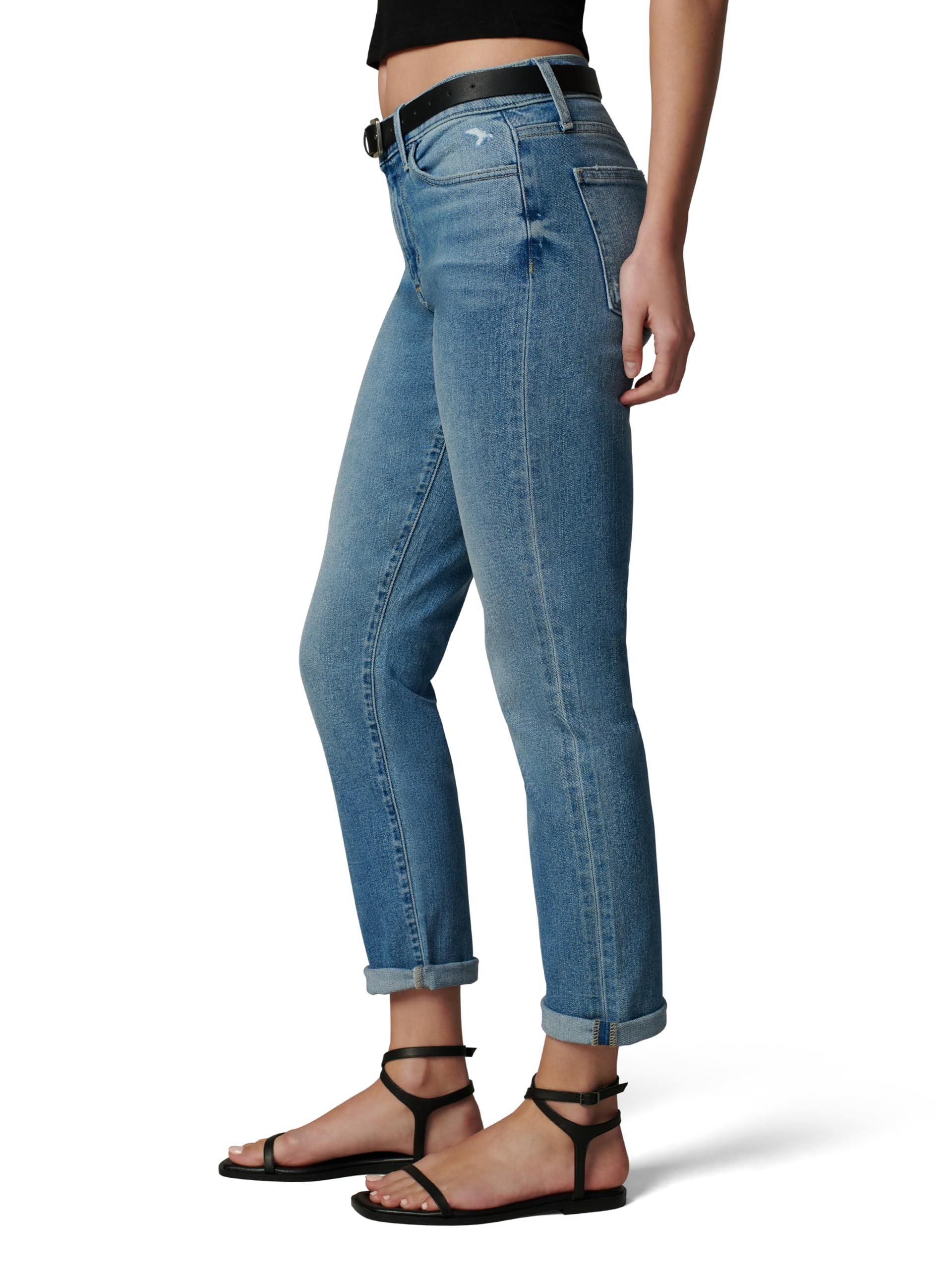 Joe's Women's The Bobby Boyfriend Jeans - High Waist Distressed Denim Pants for Casual Wear, Street Style & Everyday Outfits