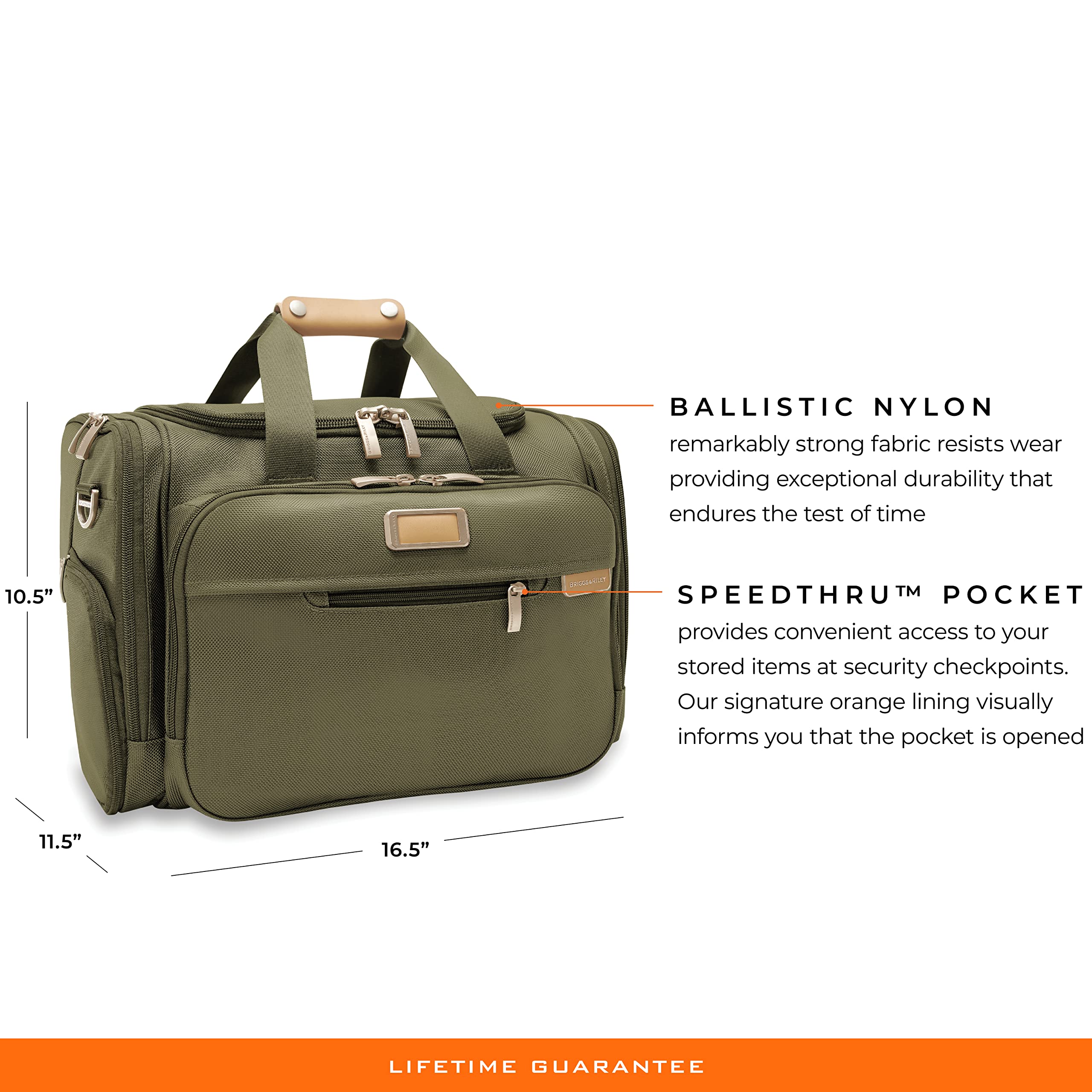 Briggs & Riley Premium Expandable Travel Duffel Bag - Carry-On Luggage for Business & Leisure Trips - Durable, Water-Resistant & Spacious for Gym, Weekend Getaways & Air Travel