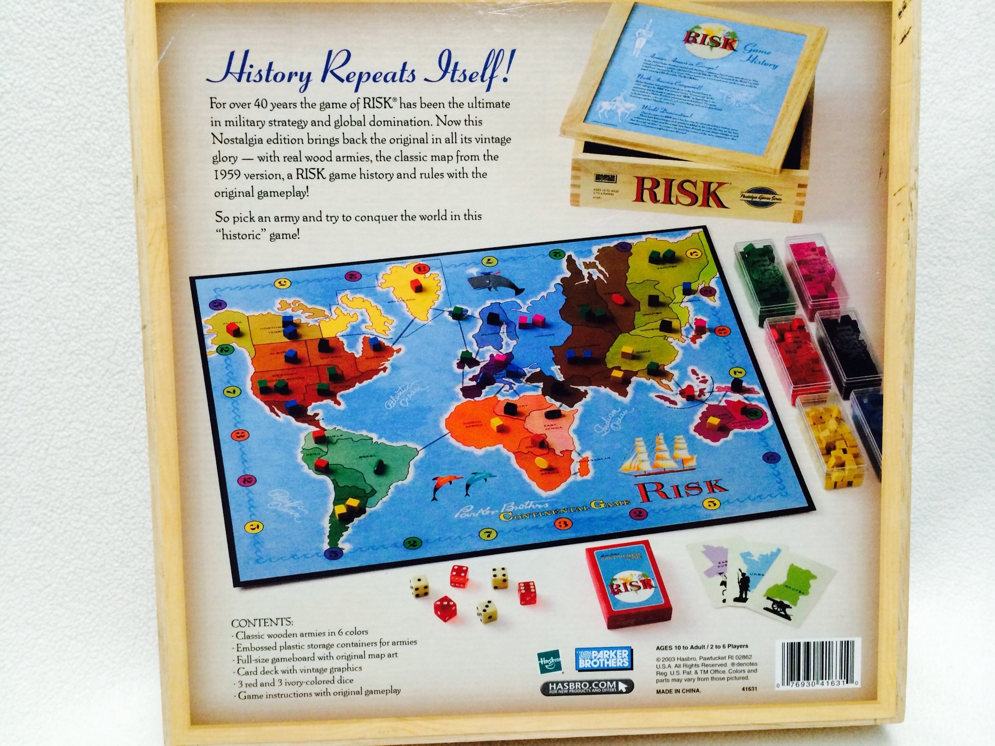 Hasbro Gaming Risk Nostalgia Edition - Classic Strategy Board Game for Family Game Night & Friends Gatherings