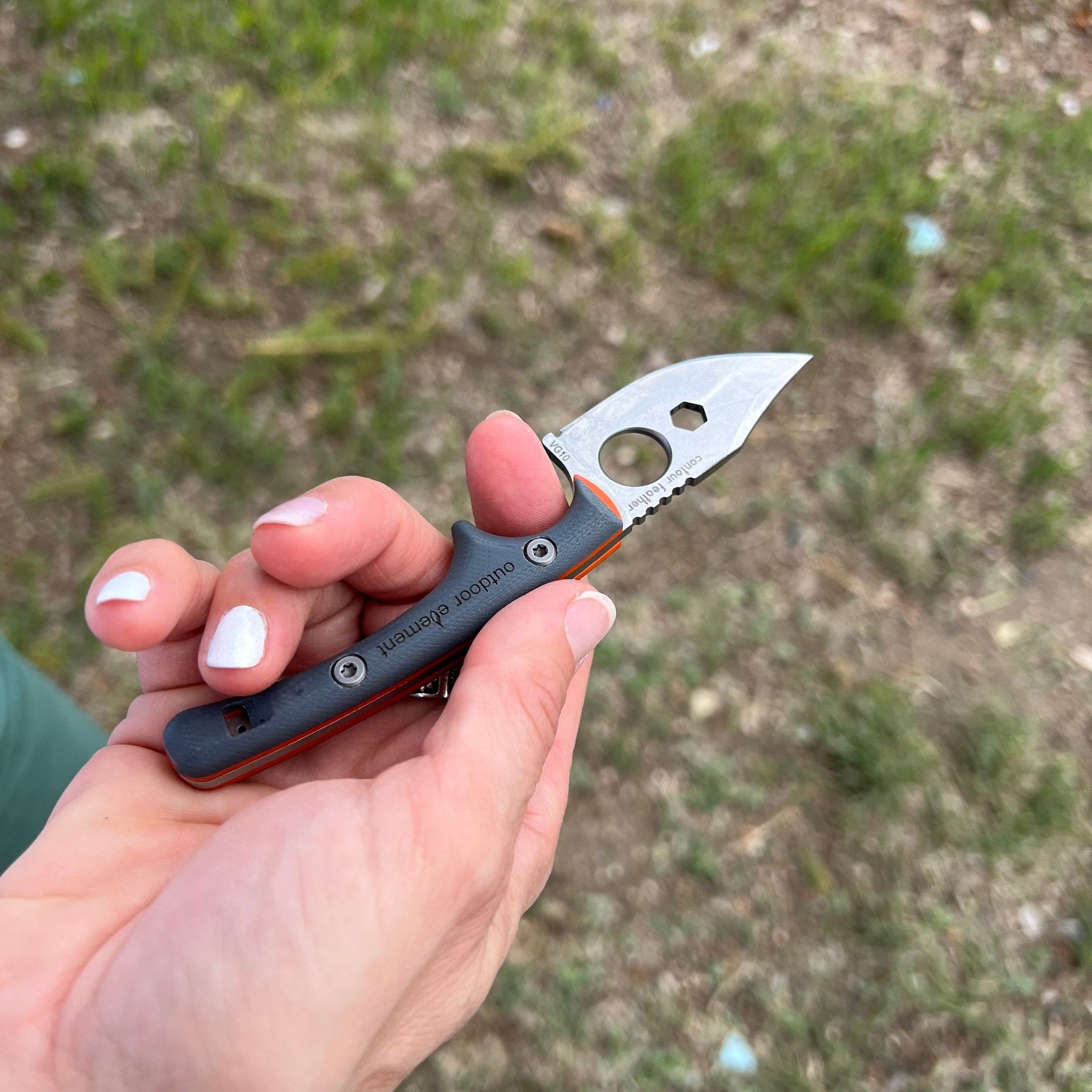 Contour Feather Adventure Survival Knife - Lightweight Outdoor Camping & Hunting Knife for Hiking, Bushcraft, and Emergency Preparedness