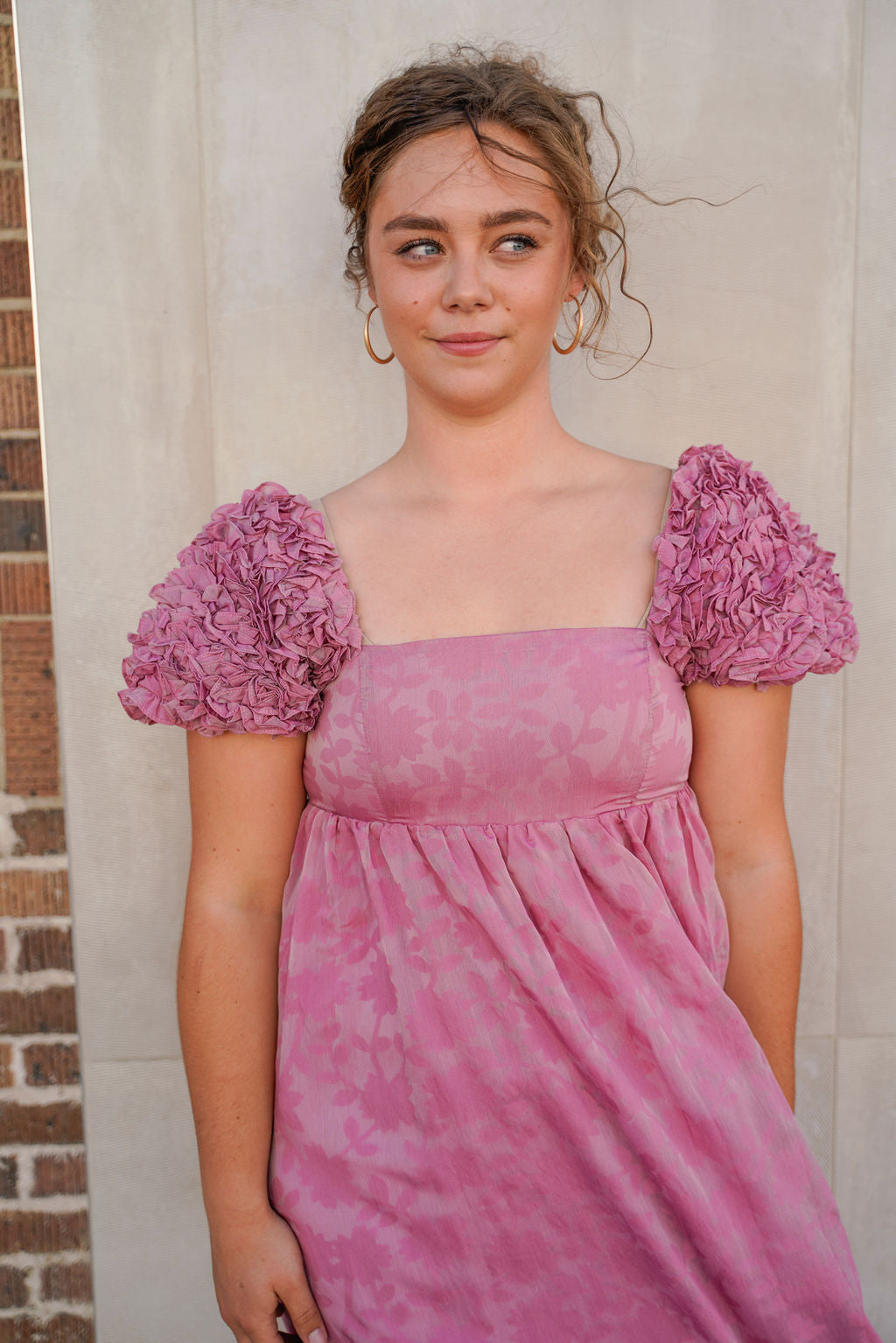 Rosette Dress for Women - Elegant Floral Lace A-Line Party Gown | Perfect for Weddings, Prom, Cocktail Parties & Special Occasions