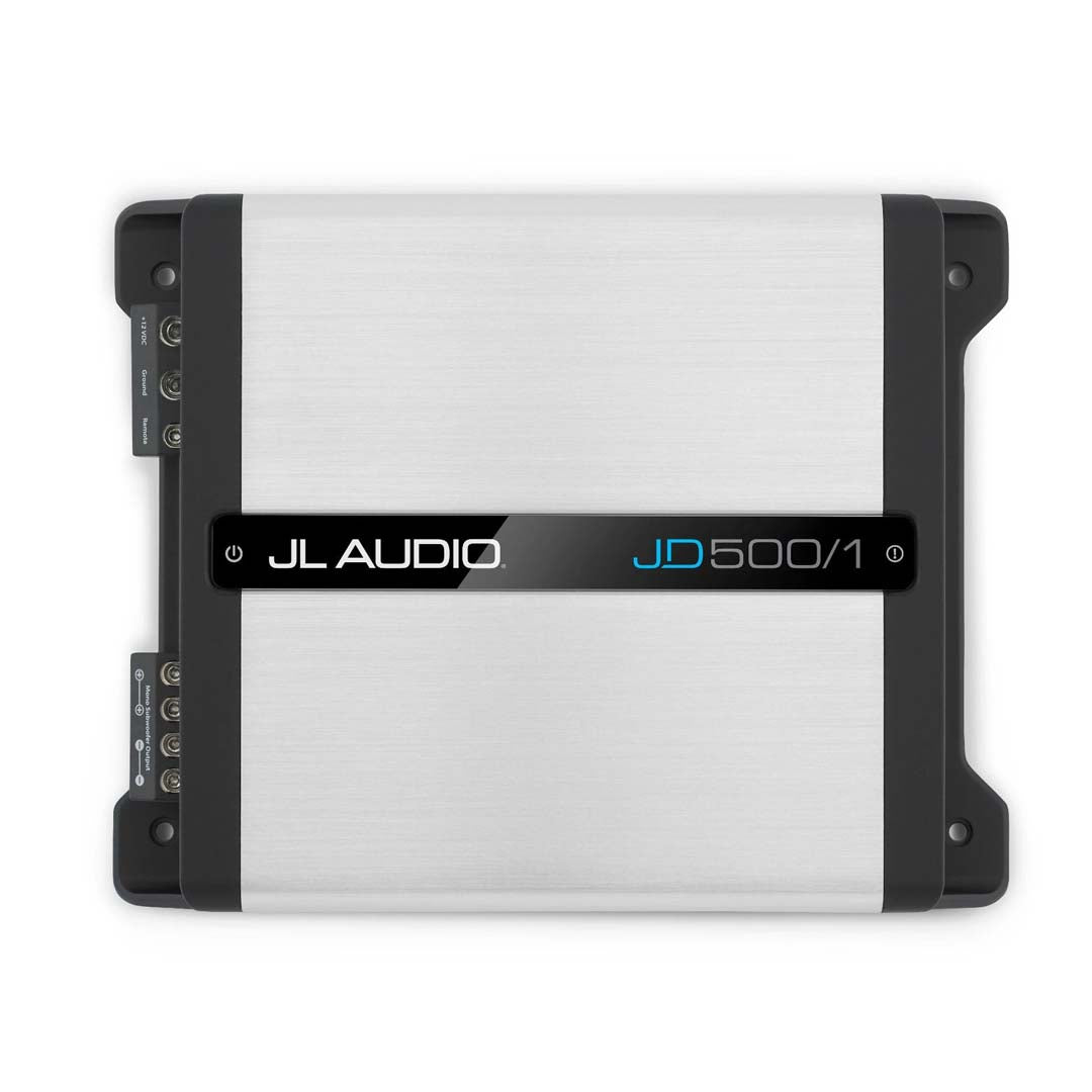 JL Audio JD500/1 JD Series Class D Monoblock Subwoofer Amplifier - 500W RMS Power for Car Audio & Home Theater Bass Boost