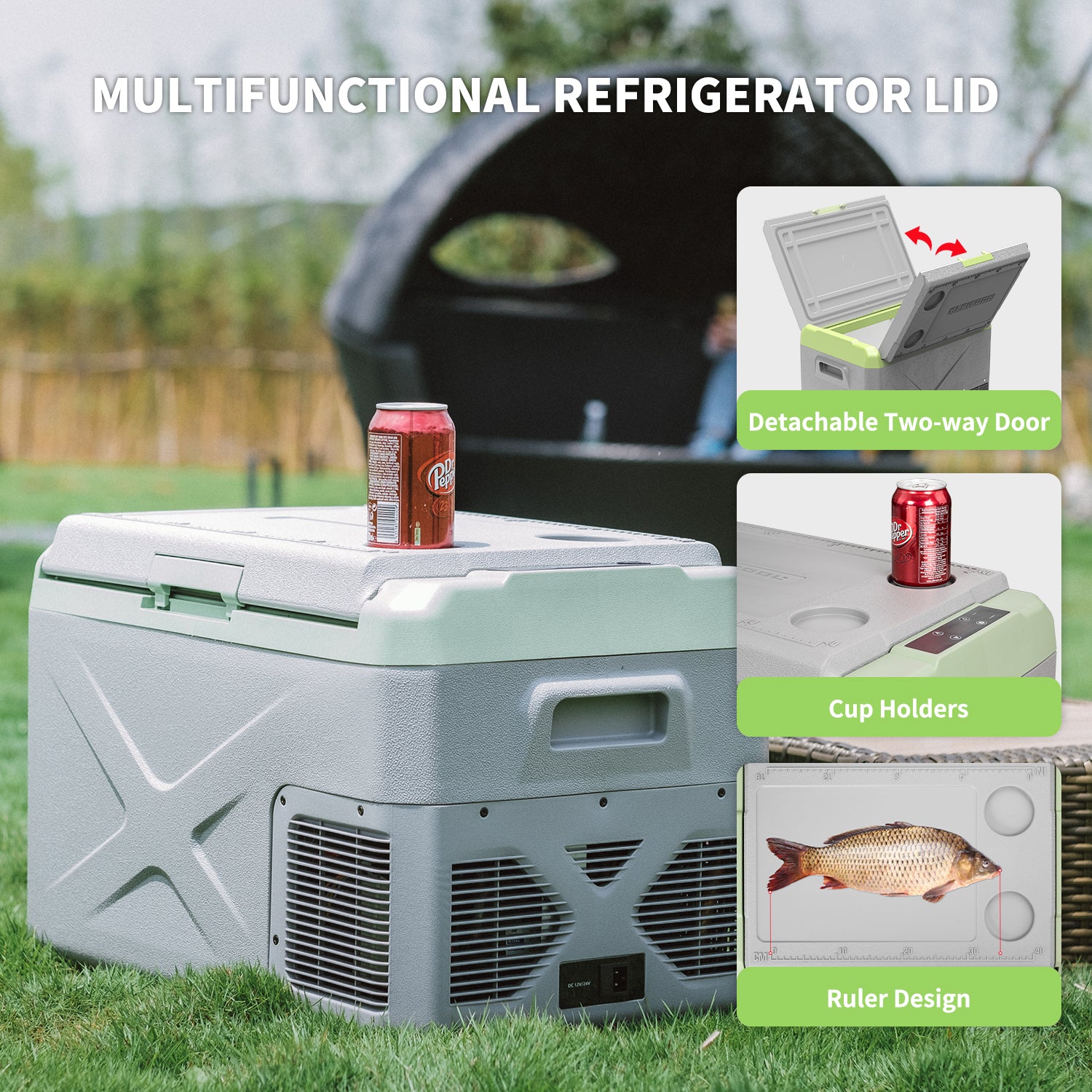 Alpicool X40 12V/24V Portable Car Refrigerator Freezer - 40 Quart Electric Cooler for Road Trips, Camping, RV & Outdoor Adventures - Compact & Energy Efficient Mini Fridge for Cars, Trucks & Boats