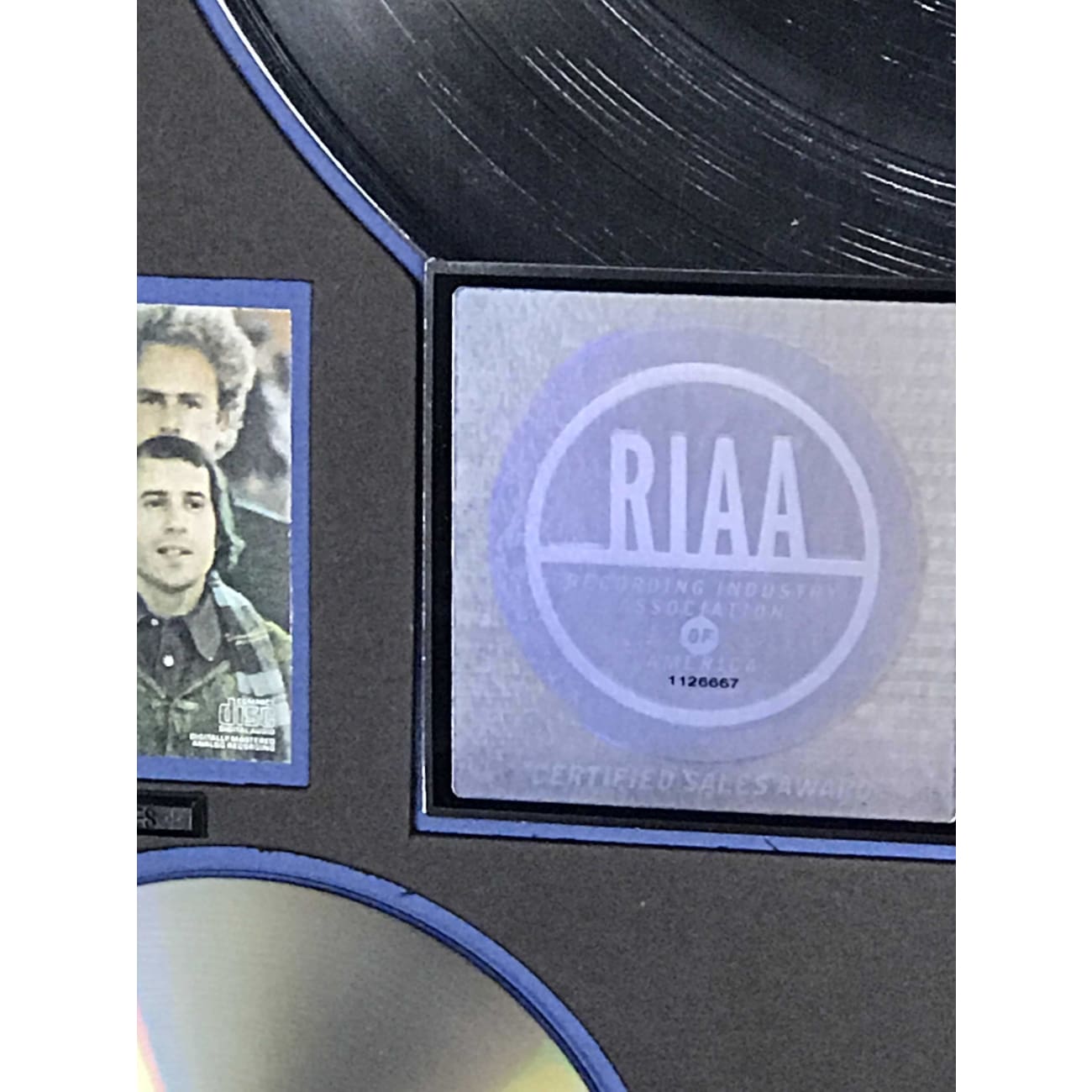 Simon & Garfunkel - Bridge Over Troubled Water 6x Platinum RIAA Certified Award - Perfect for Music Collectors & Home Decor