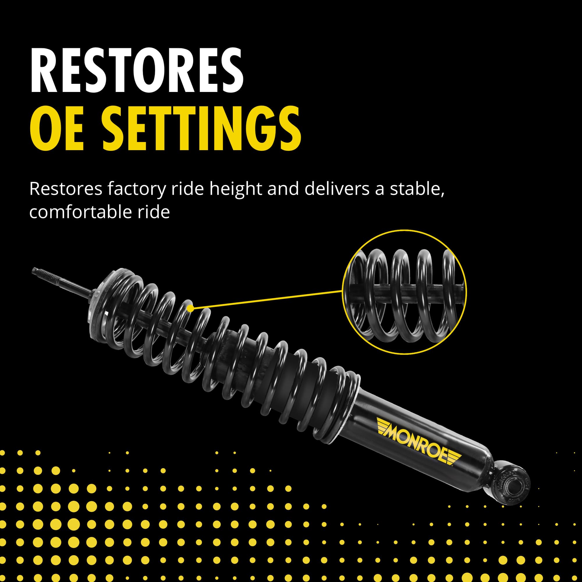 Monroe 90010C1 Air Spring to Coil Spring Conversion Kit - Heavy Duty Suspension Upgrade for Trucks & SUVs | Perfect for Off-Roading, Towing & Improved Ride Comfort