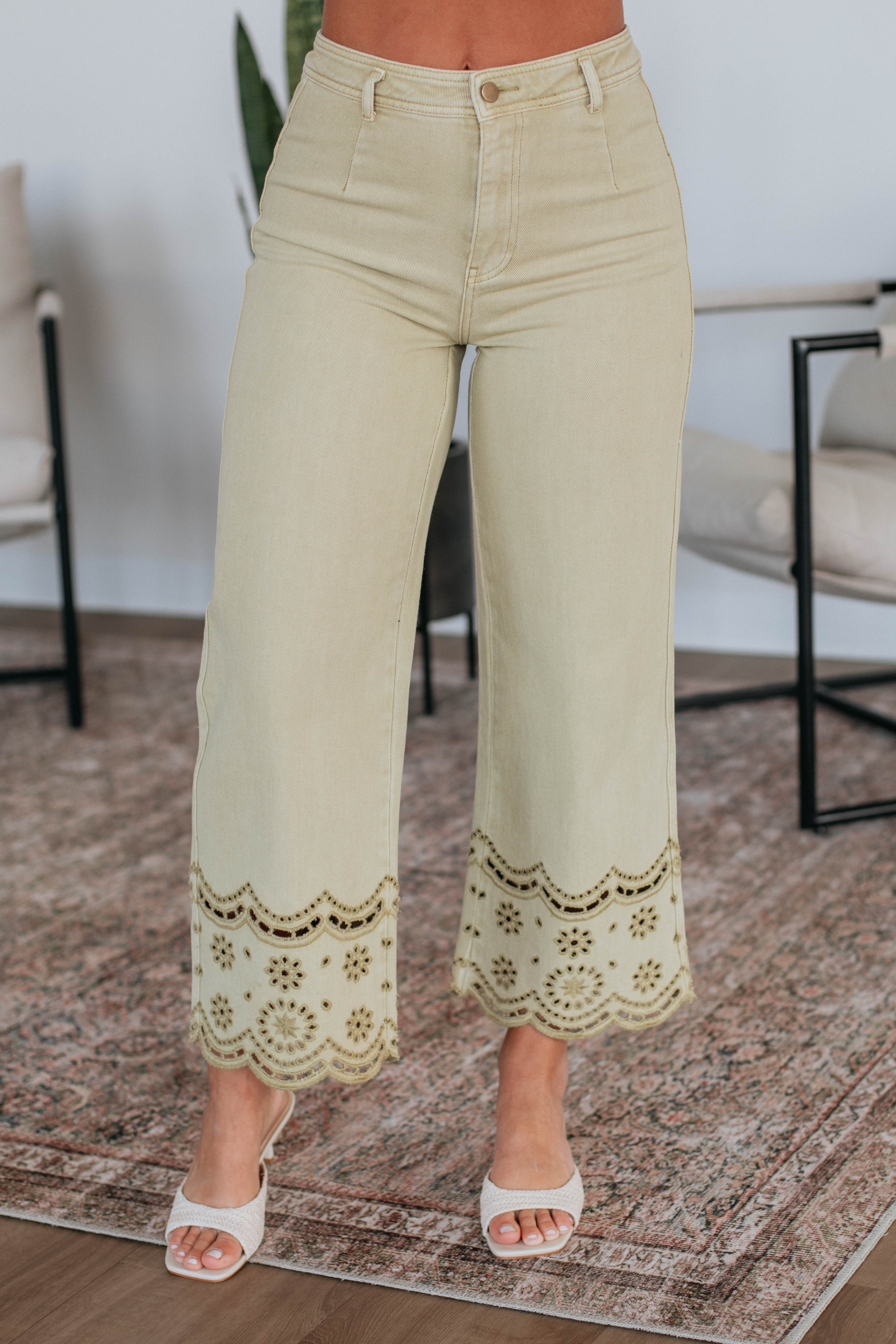 Adelia Women's High Waisted Wide Leg Pants - Comfortable Stretchy Lounge Pants for Work, Travel & Casual Wear
