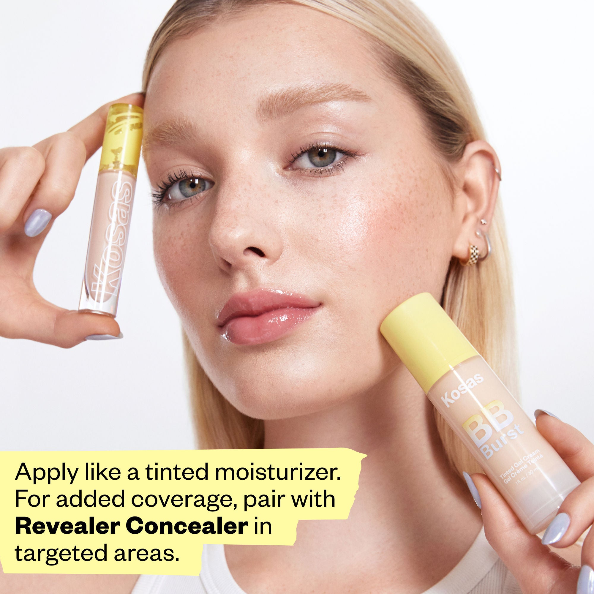 BB Burst Tinted Moisturizer Gel Cream - Lightweight Hydrating Foundation with SPF | Perfect for Daily Wear & Natural Makeup Looks