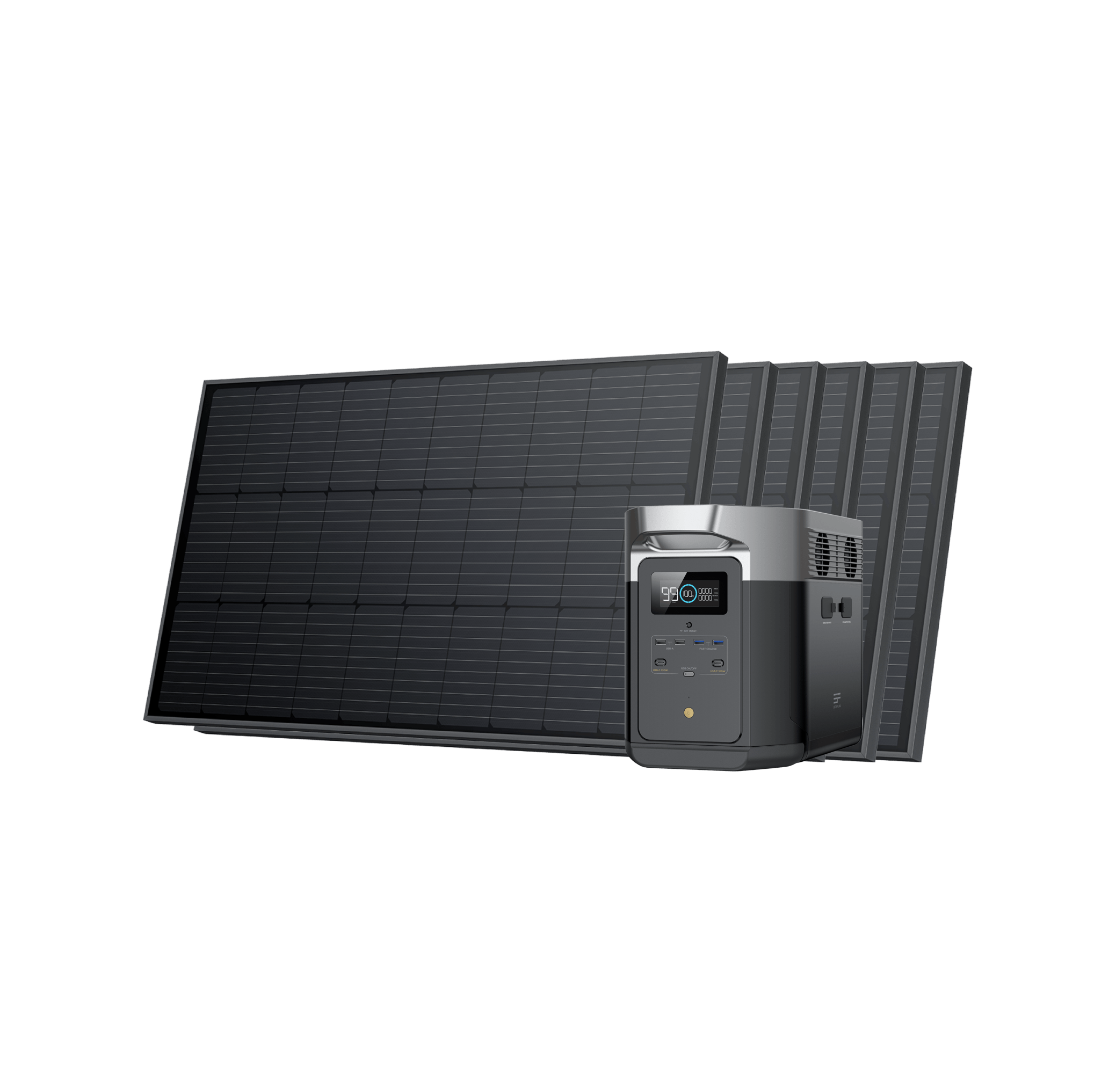 EcoFlow DELTA Max 2000W Portable Power Station with 100W Solar Panel - Solar Generator for Camping, RV, Home Backup & Outdoor Adventures