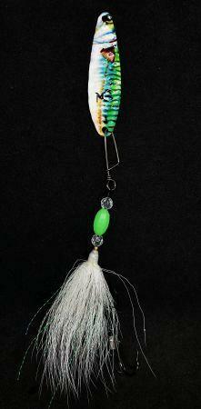 Premium M3Tackle Fully Rigged Fluke Spoon Rigs - Saltwater Fishing Lures for Striped Bass & Fluke - Perfect for Offshore & Inshore Fishing Trips