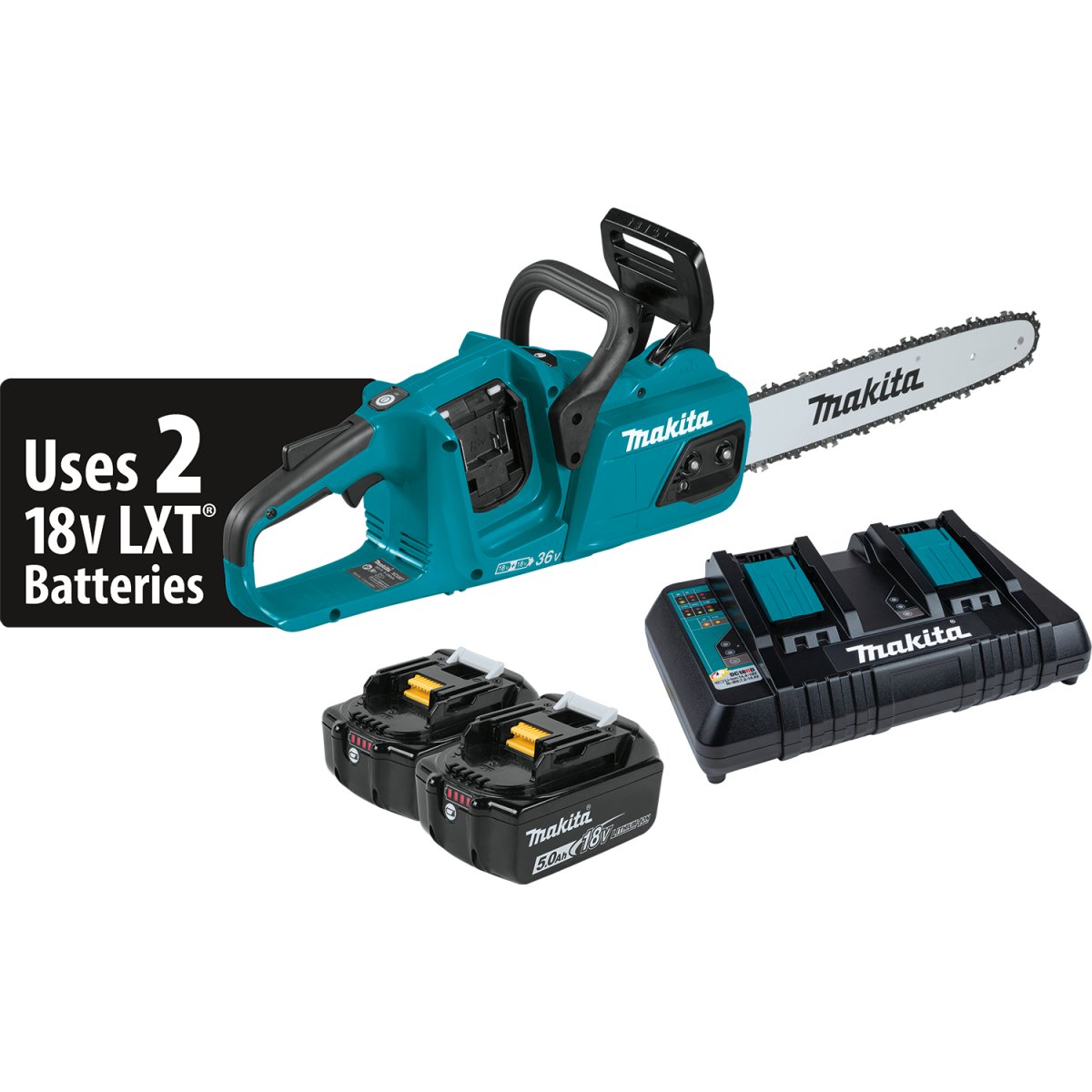 36V (18V X2) LXT® Brushless Cordless 14-Inch Chain Saw - Powerful Electric Chainsaw for Wood Cutting, Tree Trimming & Yard Maintenance