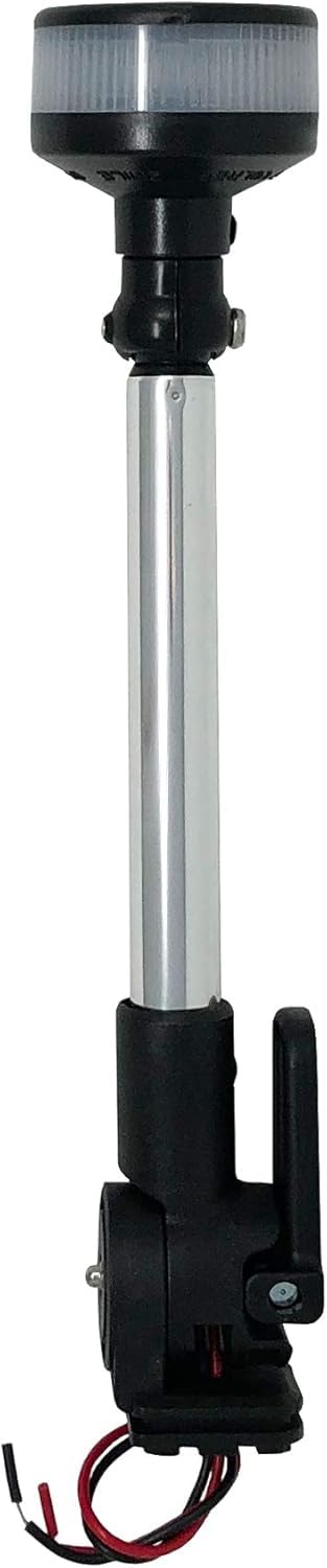 Monster Tower All-Around LED Navigation Light - 2NM Visibility, Foldable, 12V DC, Wiring Kit Included for Boats, Yachts & Marine Safety | Waterproof & Durable for Night Sailing & Fishing