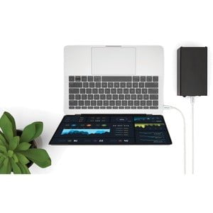 1m Thunderbolt 3 Cable 20Gbps High-Speed Data Transfer - White USB C to Thunderbolt 3 Cable with DisplayPort Compatibility - Perfect for MacBook Pro, iMac & External Displays
