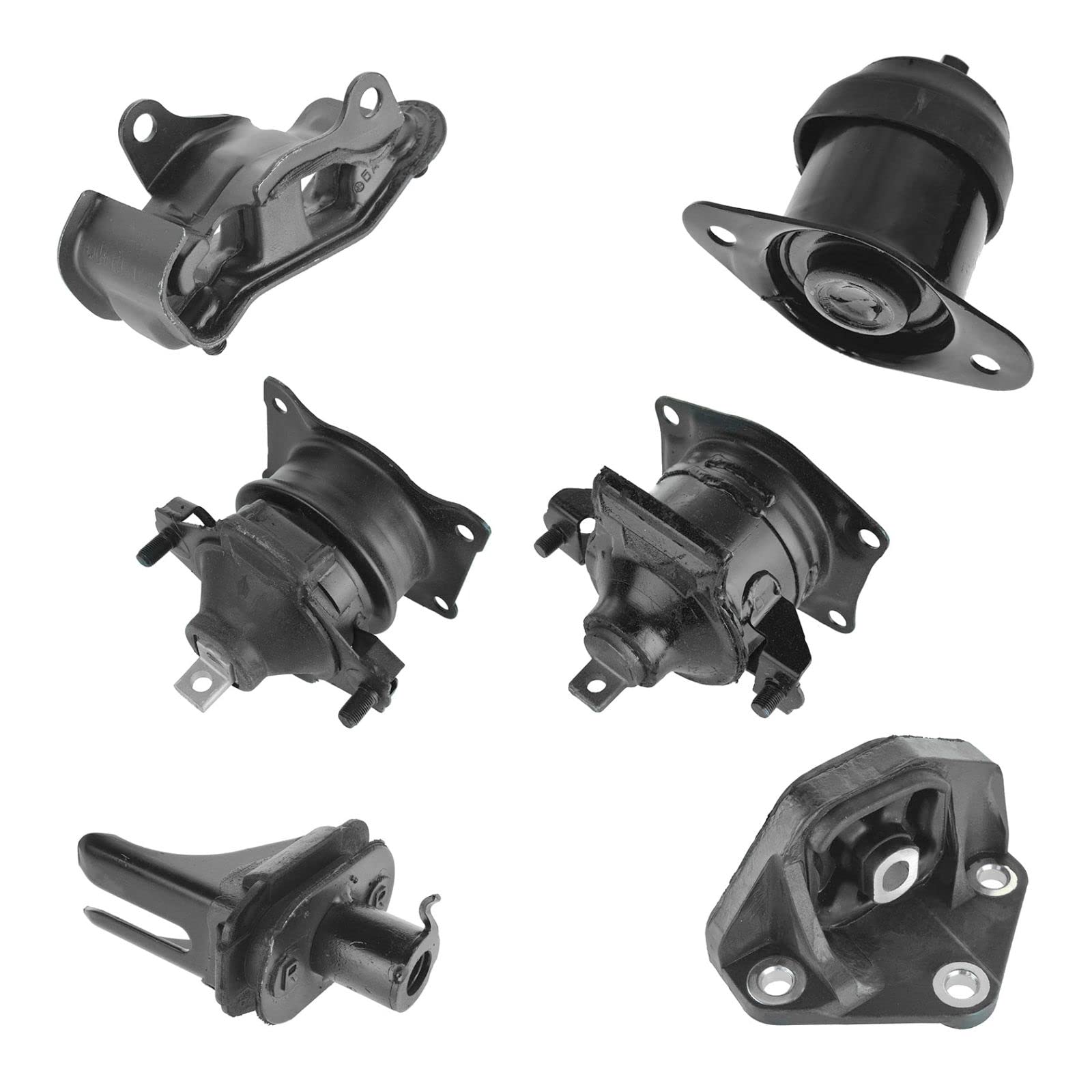 6-Piece Engine Motor Transmission Mount Kit for 2003-2007 Honda Accord - Smooth Ride & Vibration Reduction - Perfect for Daily Commuting & Performance Upgrades