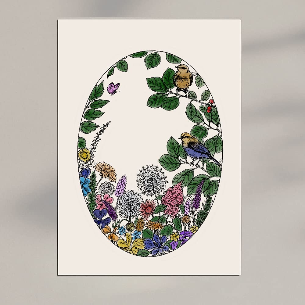 DIY Scrapbooking Clear Stamps - Spring Birds, Flowers, Leaves, Butterflies Silicone Rubber Stamps for Card Making, Photo Album Decorations | Perfect for Handmade Greeting Cards, Journals, and Craft Projects
