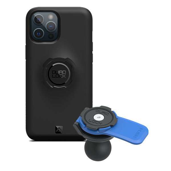 1 Ball Motorcycle Phone Mount Kit - Universal Adjustable Handlebar Holder for iPhone & Smartphones - Perfect for GPS Navigation & Hands-Free Riding
