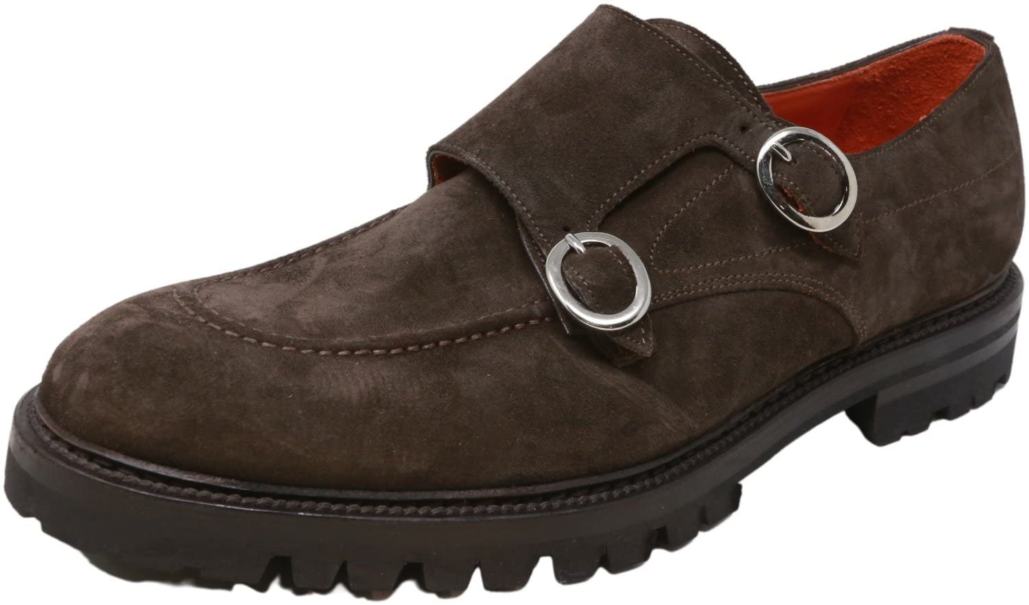 Andrea Ventura Firenze Men's Skyfall - 2Monks Ankle-High Leather Slip-On Loafers | Premium Italian Leather Casual Shoes for Men | Perfect for Office, Travel & Smart Casual Outfits