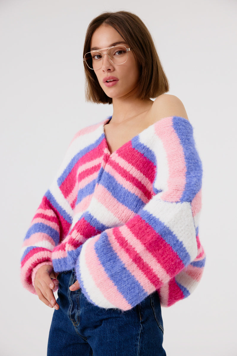 Dalva Women's Pink Cardigan Sweater - Soft Knit Open Front Long Sleeve Wrap Cover Up - Perfect for Office, Date Night & Fall Layering