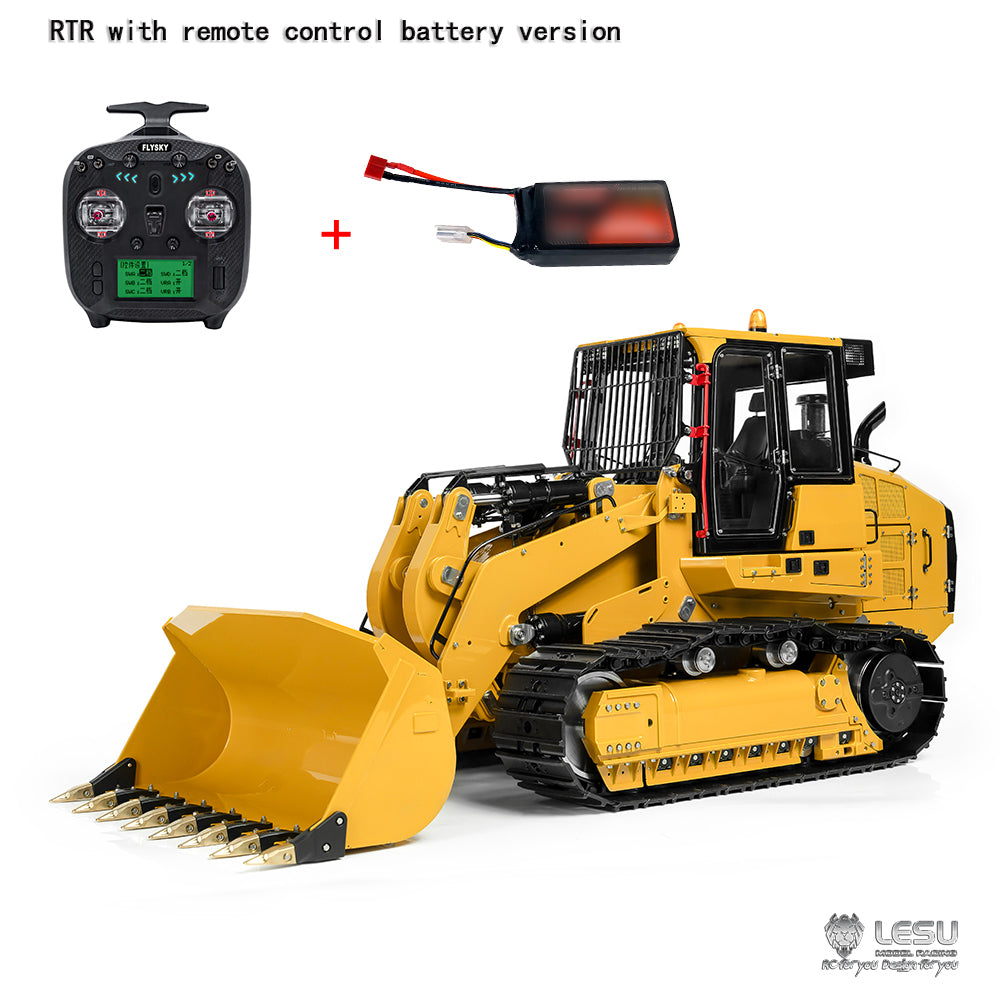 1/14 Scale Metal LESU 973K Hydraulic RC Loader - Remote Control Construction Vehicle with Painted Tracks | PNP & RTR Ready | Perfect for Construction Site Play, RC Hobbyists & Collectors
