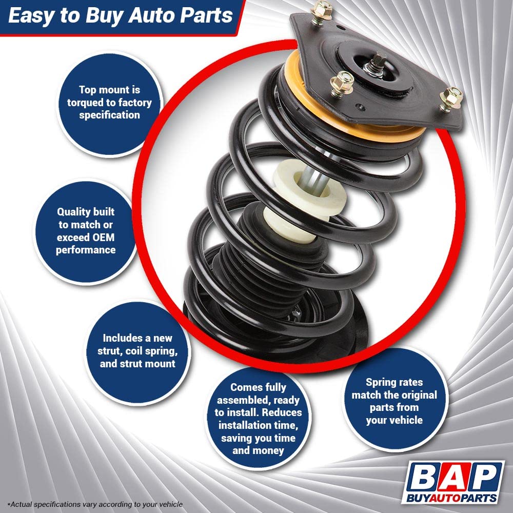 2010-2011 Ford Flex Front Right Strut with Spring - 75-26842CS Replacement Suspension Part | Perfect for Smooth Ride & Handling | BuyAutoParts New OEM Quality