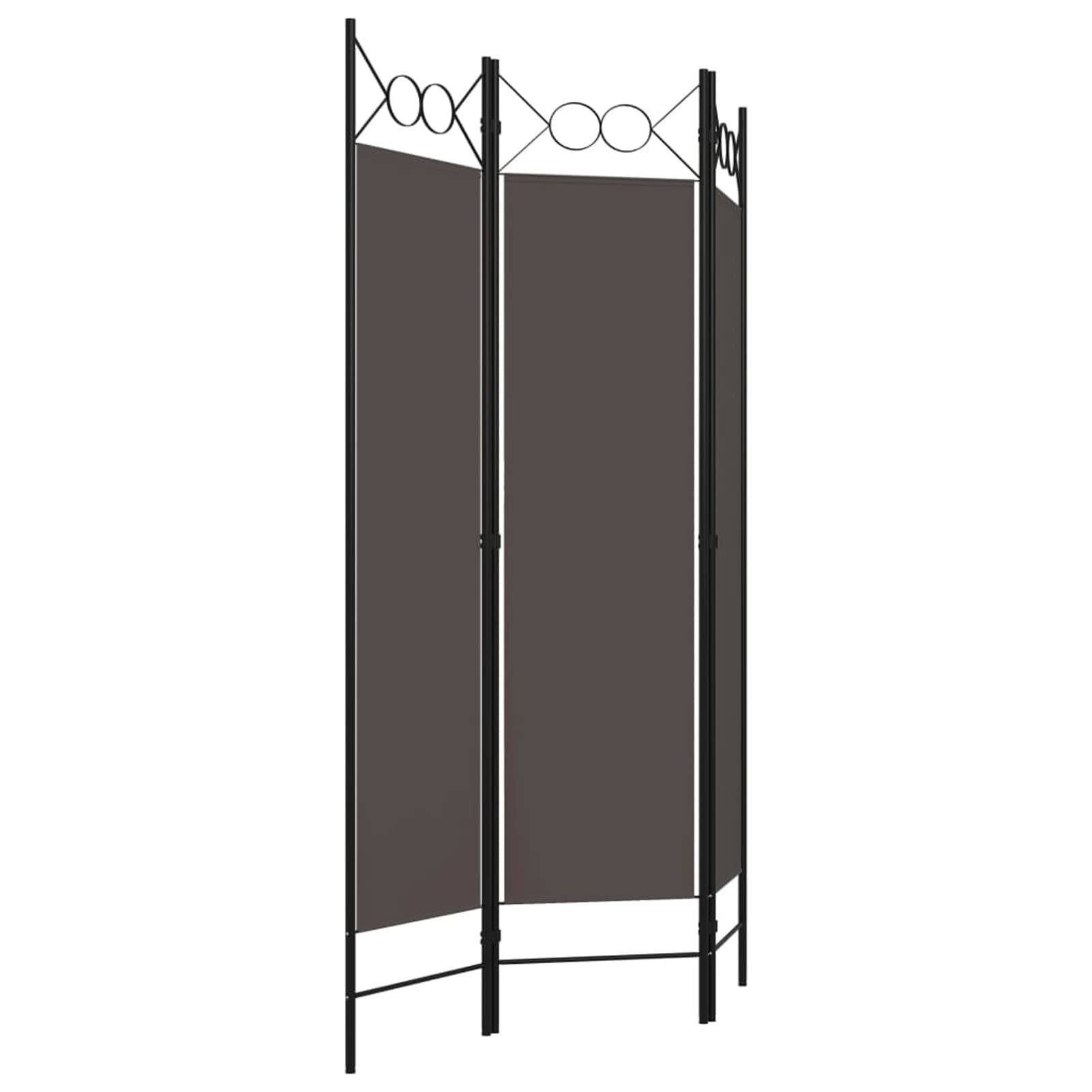 Tidyard 3 Panel Folding Room Divider - Freestanding Fabric Partition Screen with Iron Frame - 47.2
