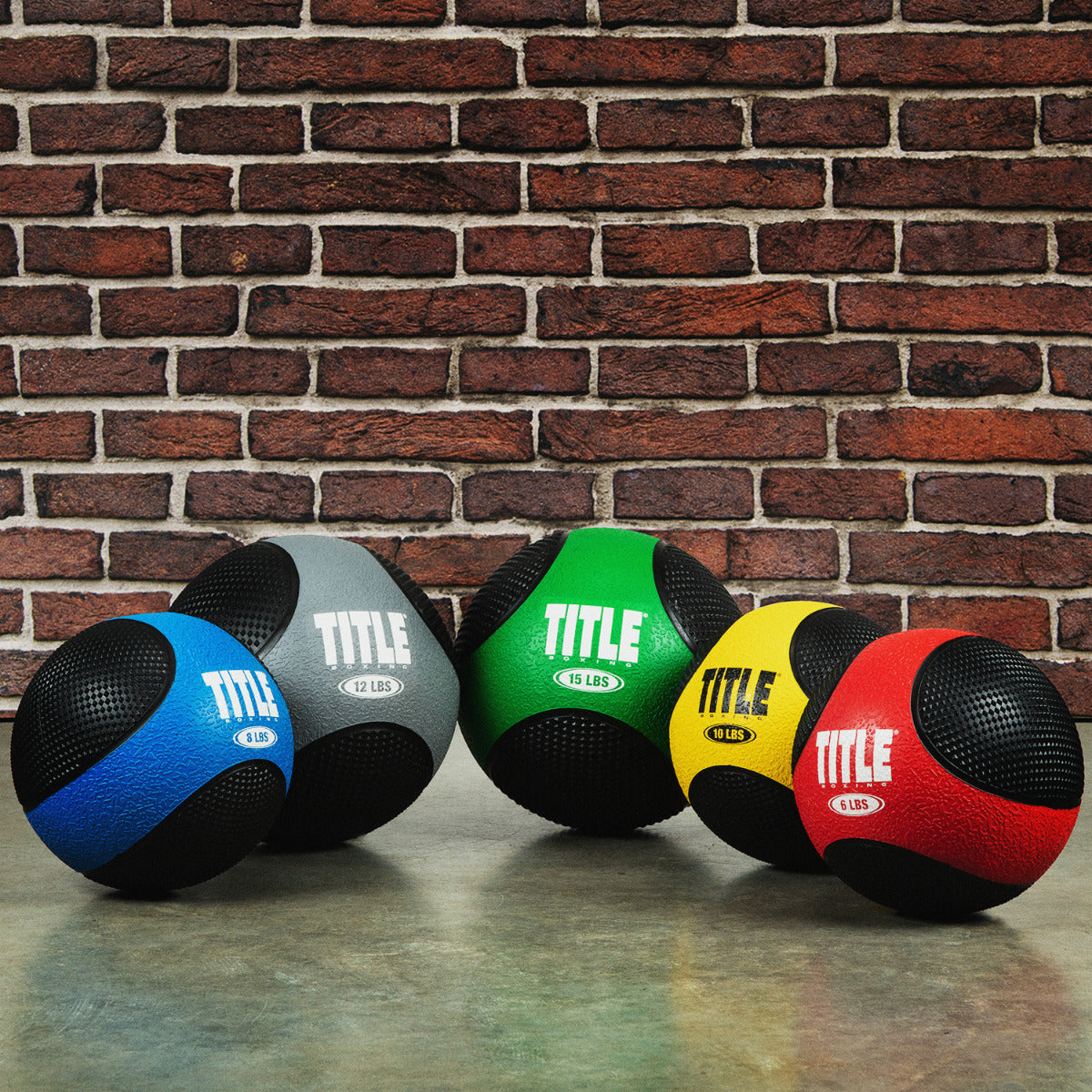 TITLE Boxing Rubber Medicine Balls - Heavy Duty Workout Equipment for Strength Training, MMA, CrossFit & Home Gym Fitness - Perfect for Slam, Toss & Functional Exercises