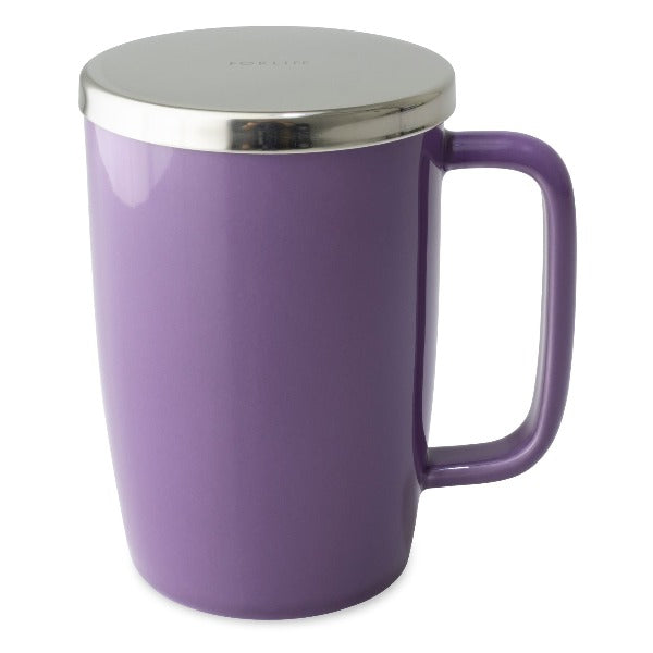 FORLIFE 18oz Dew Mug with Infuser & Lid - Premium Tea Infuser Cup for Loose Leaf Tea - Perfect for Home, Office & Travel Use