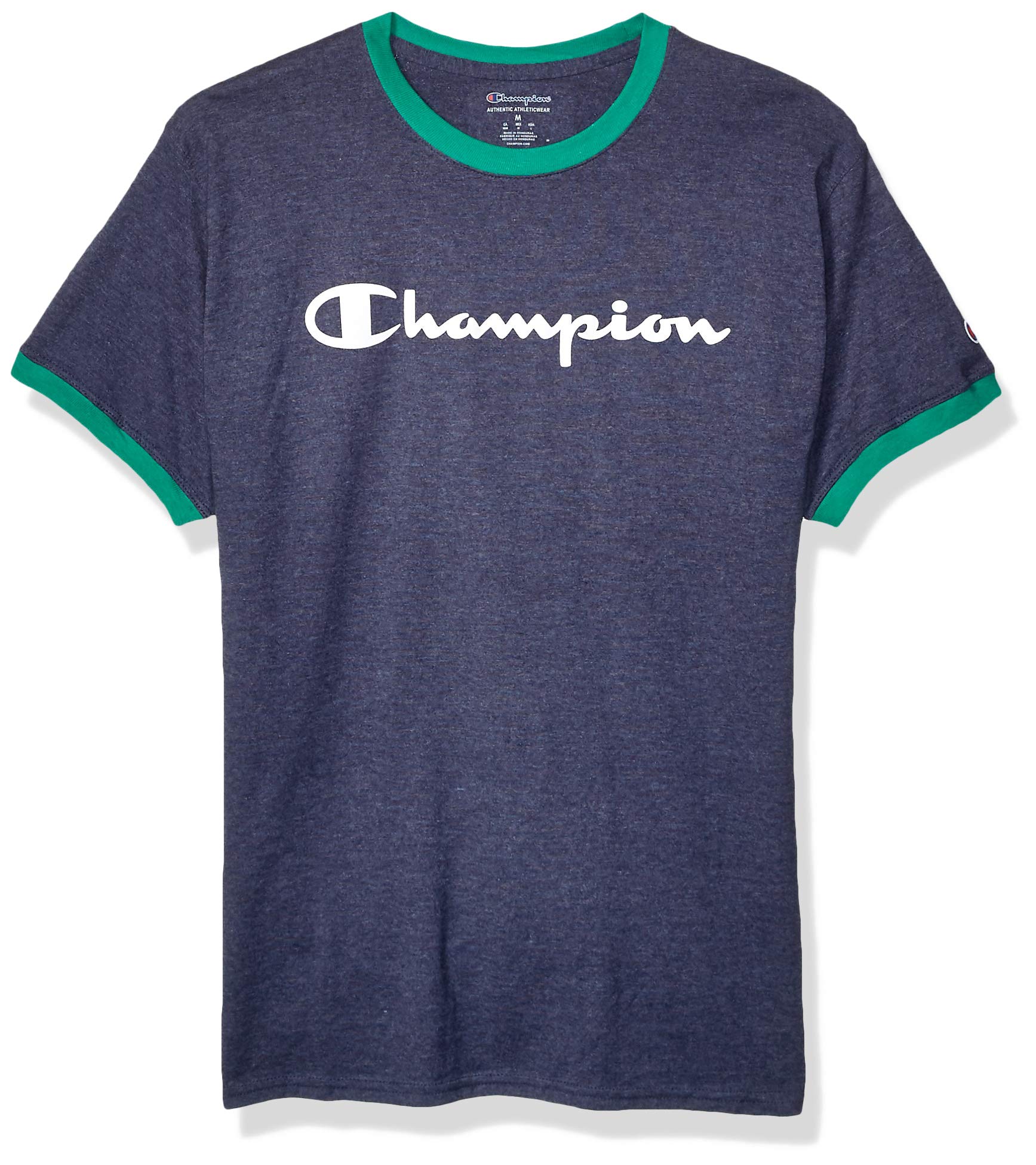 Champion Men's Jersey Ringer T-Shirt - Soft Cotton Short Sleeve Tee for Casual Wear, Gym & Everyday Outfits