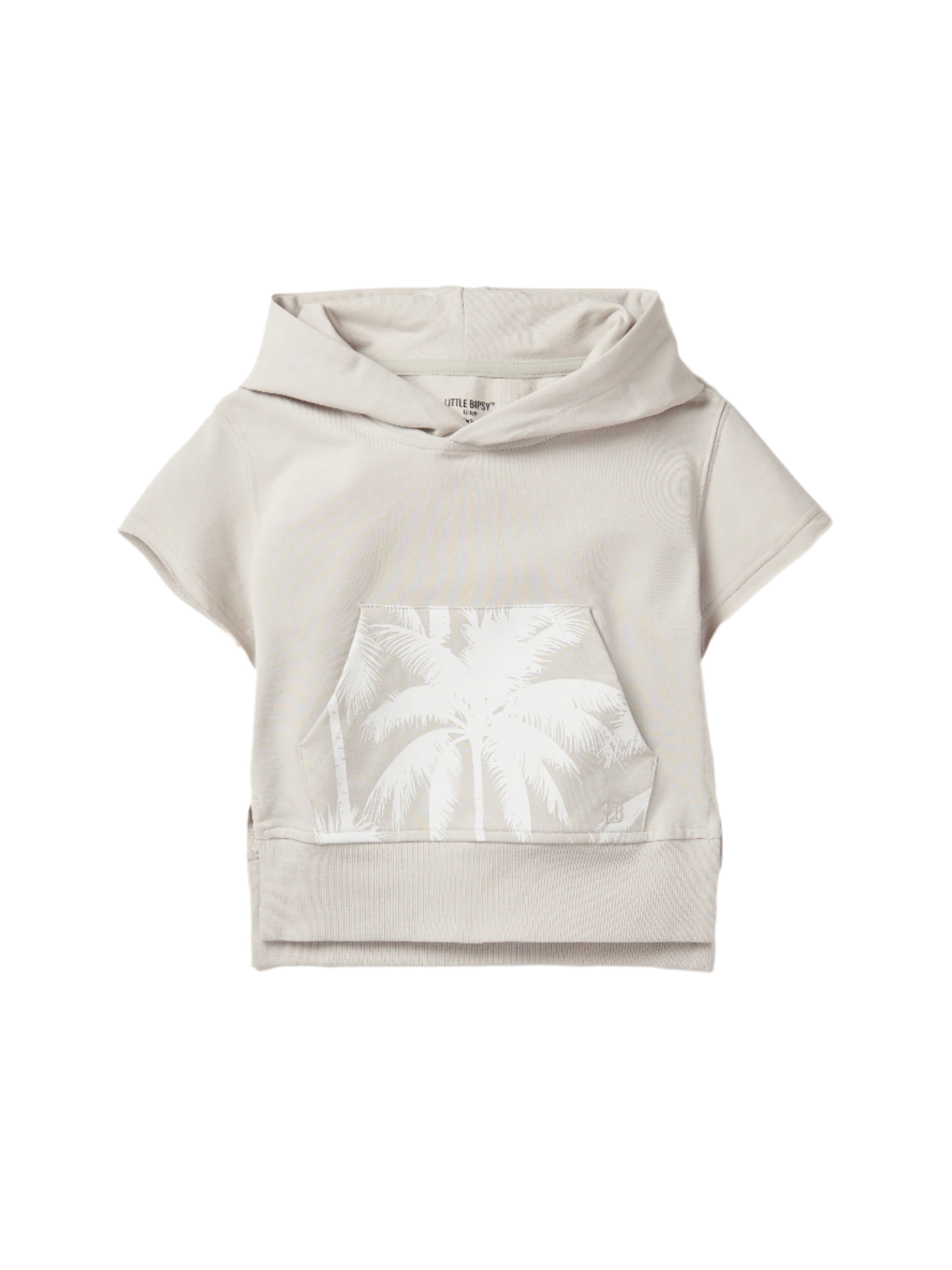Raw Edge Short Sleeve Hoodie for Men & Women | Trendy Frost Color | Perfect for Streetwear & Casual Outfits