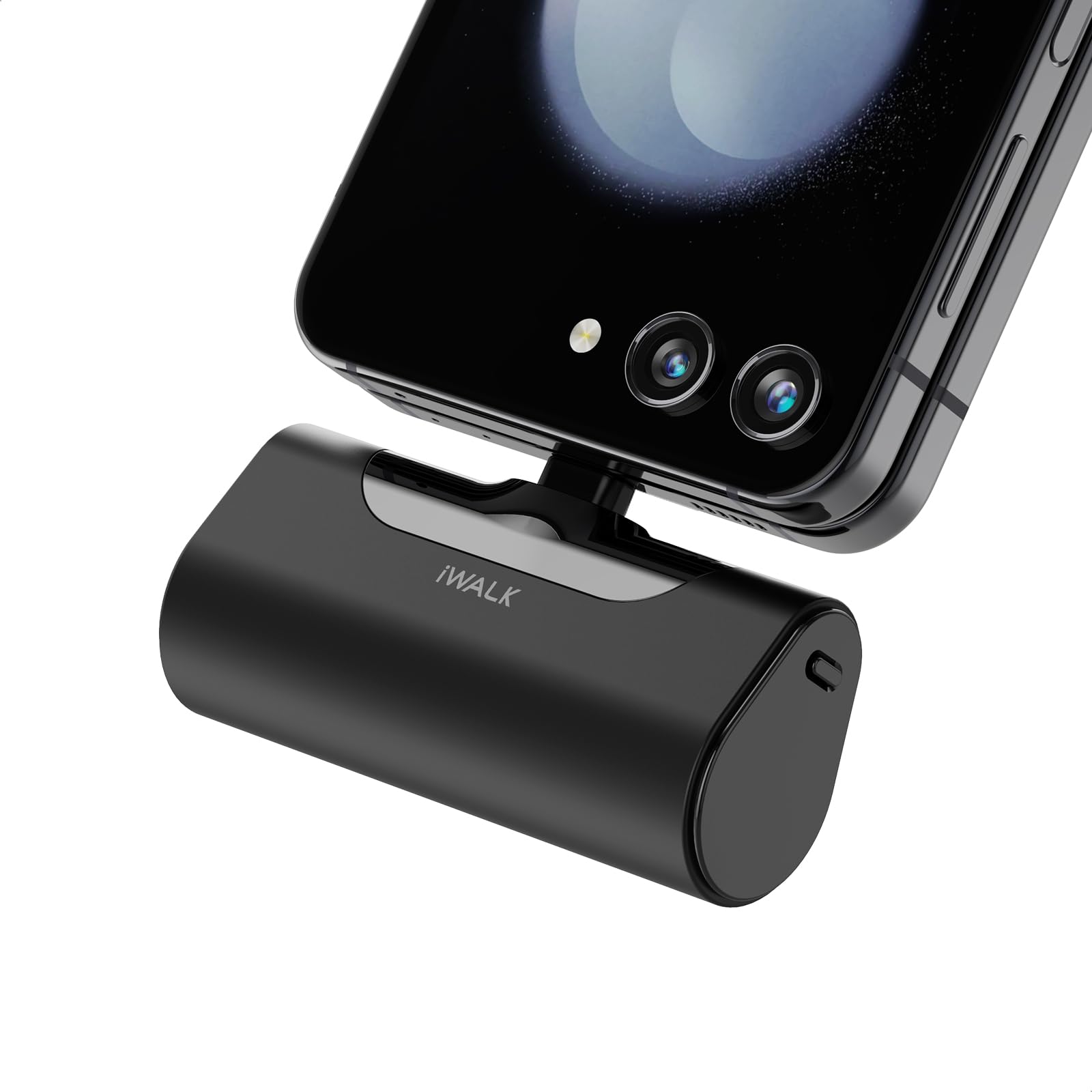 iWALK 4500mAh USB-C Portable Charger - Compact Power Bank for iPhone 16/15/14 Series, Samsung Galaxy S25/S24/S23, Z Flip 5, Google Pixel & More - Perfect for Travel, Outdoor Activities & Emergency Charging (Black)