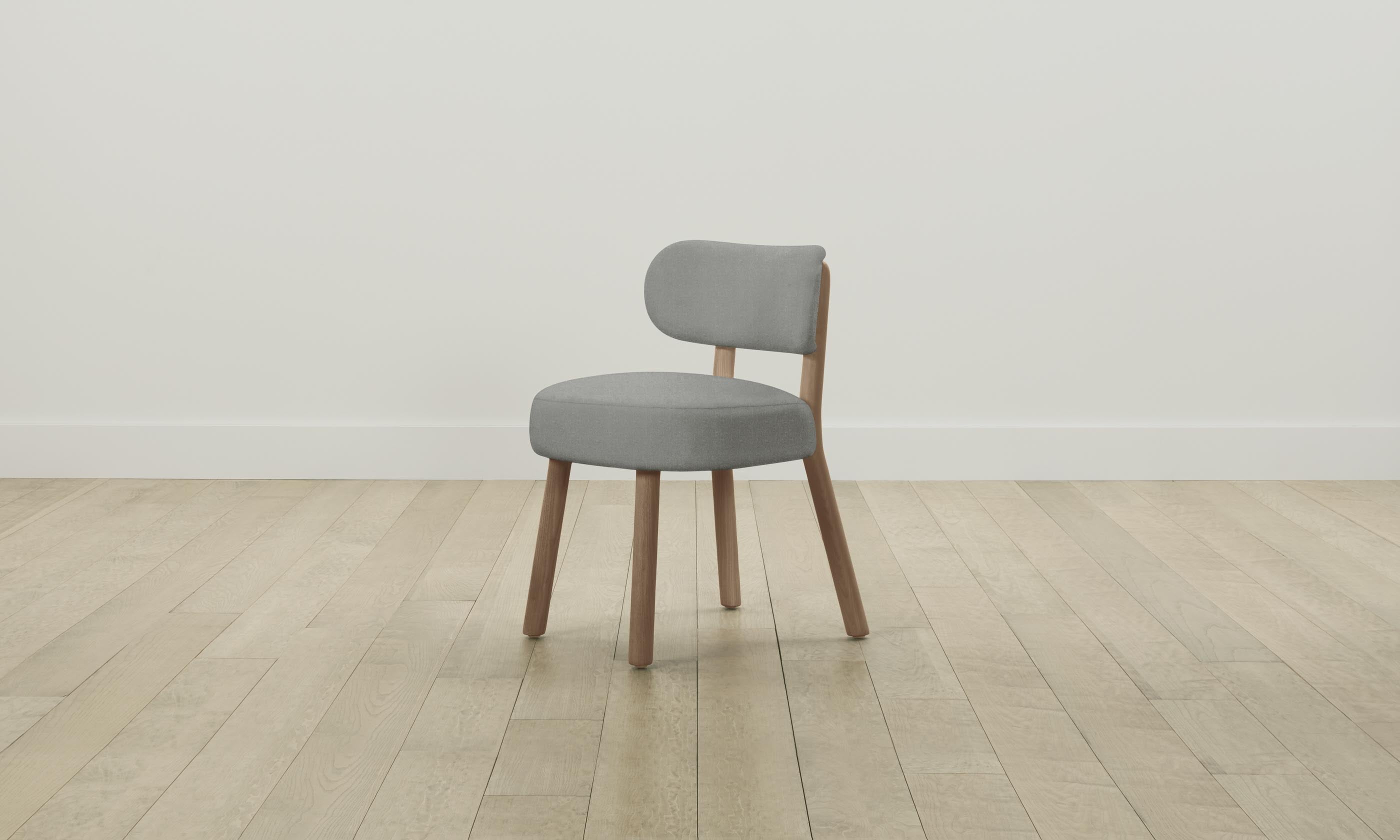 Jane Dining Chair - Modern Merino Granite Upholstered Seat - Perfect for Kitchen, Dining Room & Home Office