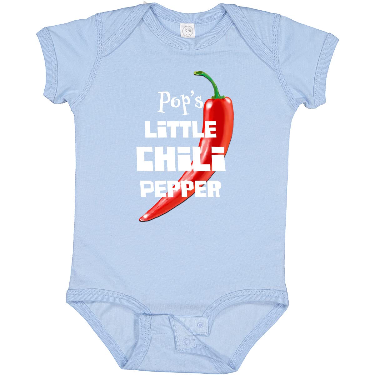 Inktastic Pop's Little Chili Pepper Baby Bodysuit - Cute Infant Onesie for Boys & Girls - Perfect for Family Photos, Holidays & Everyday Wear