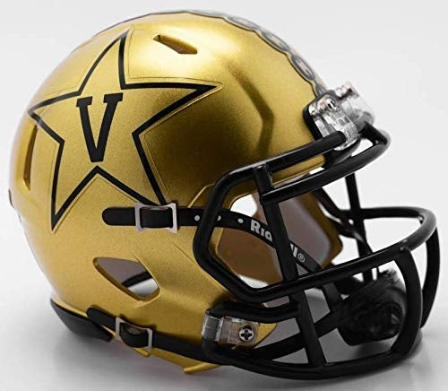 Vanderbilt Commodores NCAA Revolution 2018 Gold Speed Mini Helmet - Perfect for Collectors, Sports Fans, and Game Room Decor