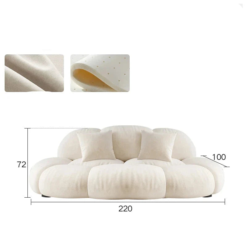 Modular Loveseat for Living Room - Contemporary Velvet Sofa Set with Chaise Lounge | Perfect for Small Spaces, Apartments & Cozy Home Decor