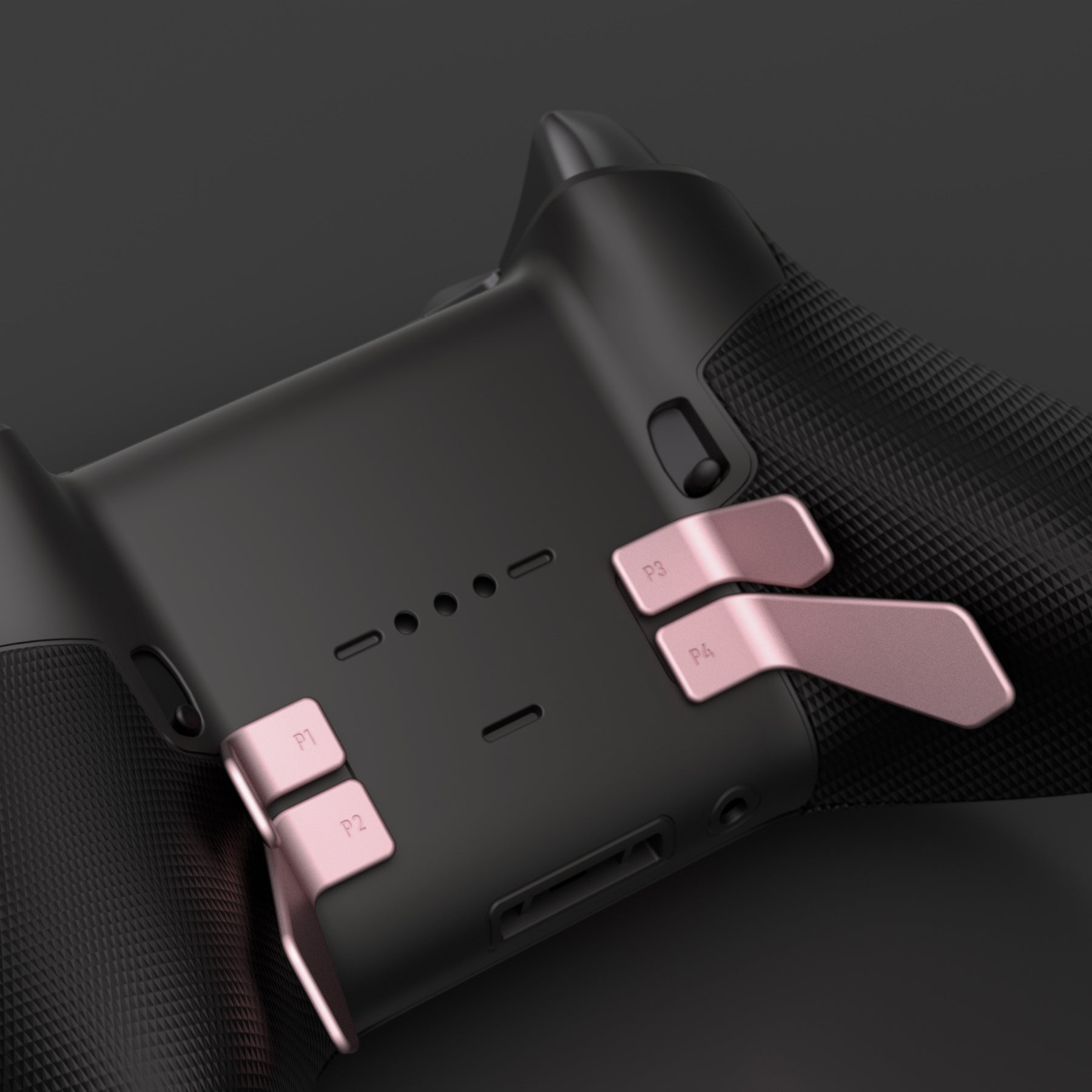 eXtremeRate Metallic Rose Gold 6-in-1 Replacement Interchangeable Back Paddles for Xbox One Elite & Elite Series 2 Controller - Enhanced Gaming Performance for FPS, Racing & Action Games