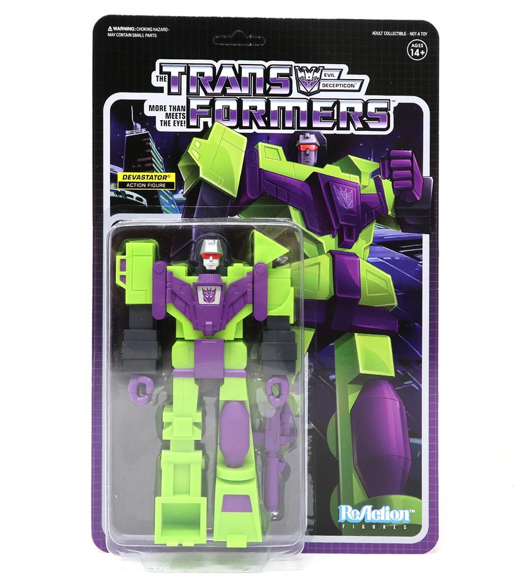 Transformers ReAction Figures Wave 3 - Devastator (15cm/6in) Collectible Action Figure for Fans & Display - Perfect for Home Decoration, Toy Collections, and Gifts