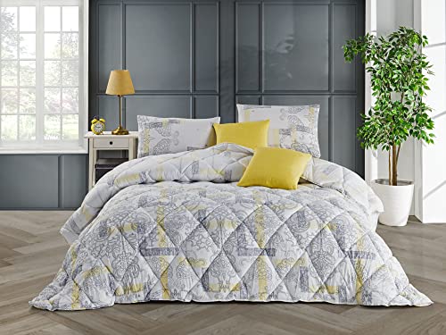 Gray & Yellow Geometric