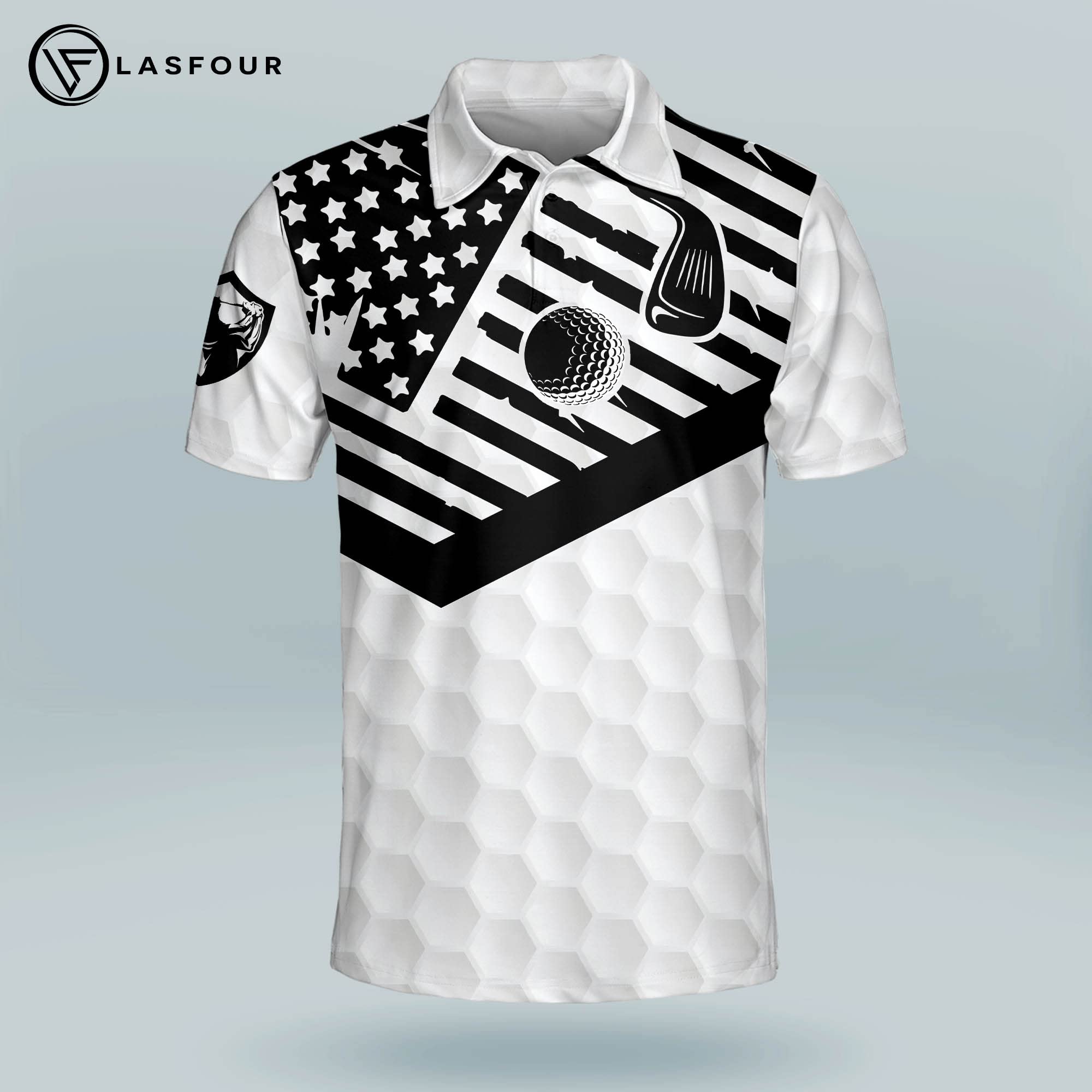 LASFOUR Custom Funny Golf Shirts for Men - 