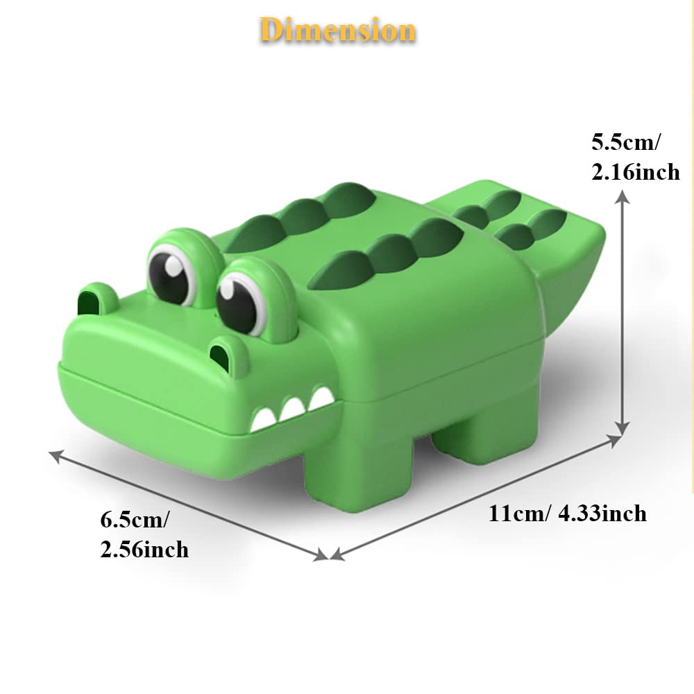 Wind-Up Crocodile Bath Toy - Swimming Clockwork Alligator Tub Toy for Kids | Fun Floating Pool & Bathtub Water Play | Durable Green Plastic for Toddlers & Infants