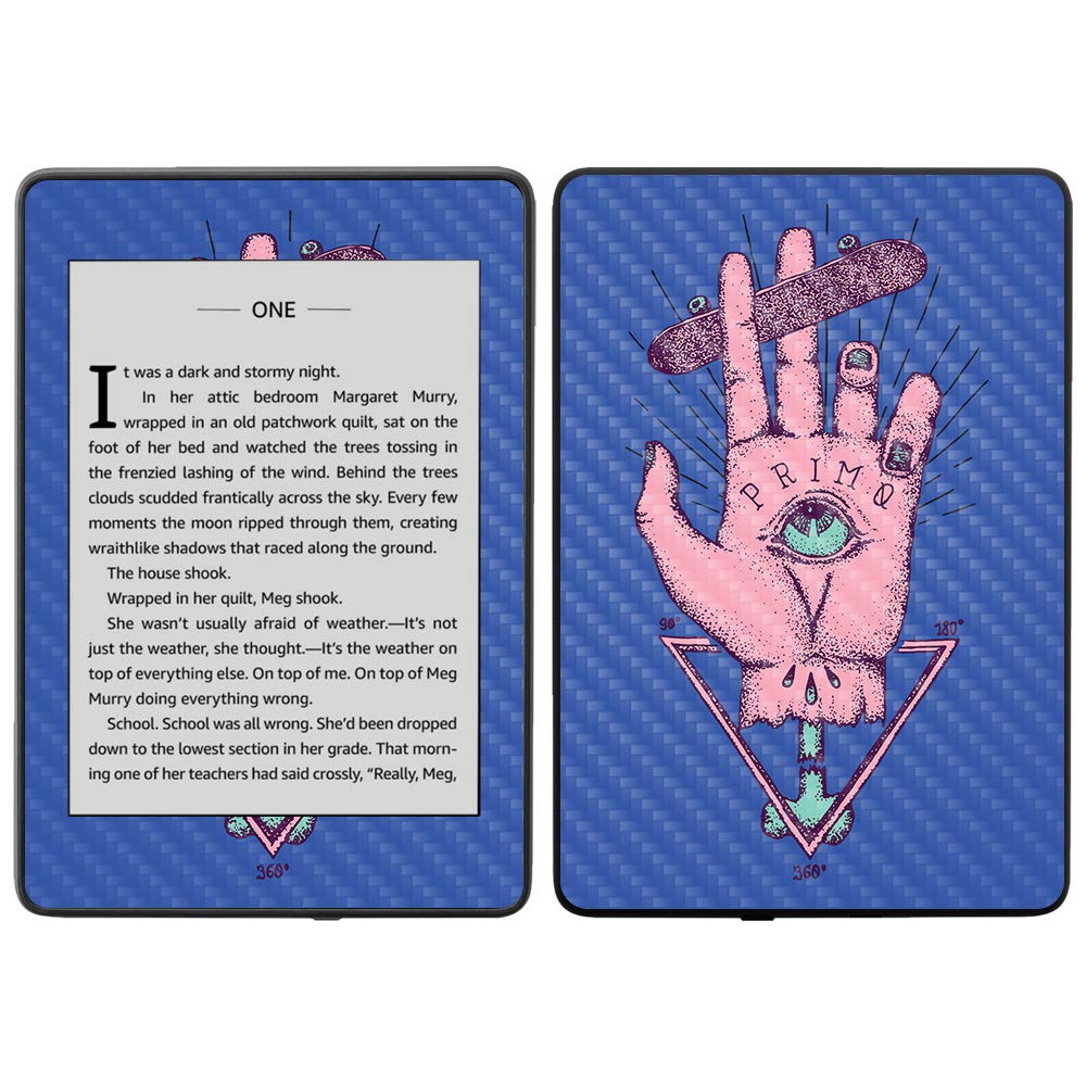 MightySkins Carbon Fiber Skin for Amazon Kindle Paperwhite 2018 (10th Gen) - Cloudy Day Design | Protective & Durable Waterproof Cover | Easy to Apply & Remove | Made in USA | Perfect for Travel, Reading & Outdoor Use