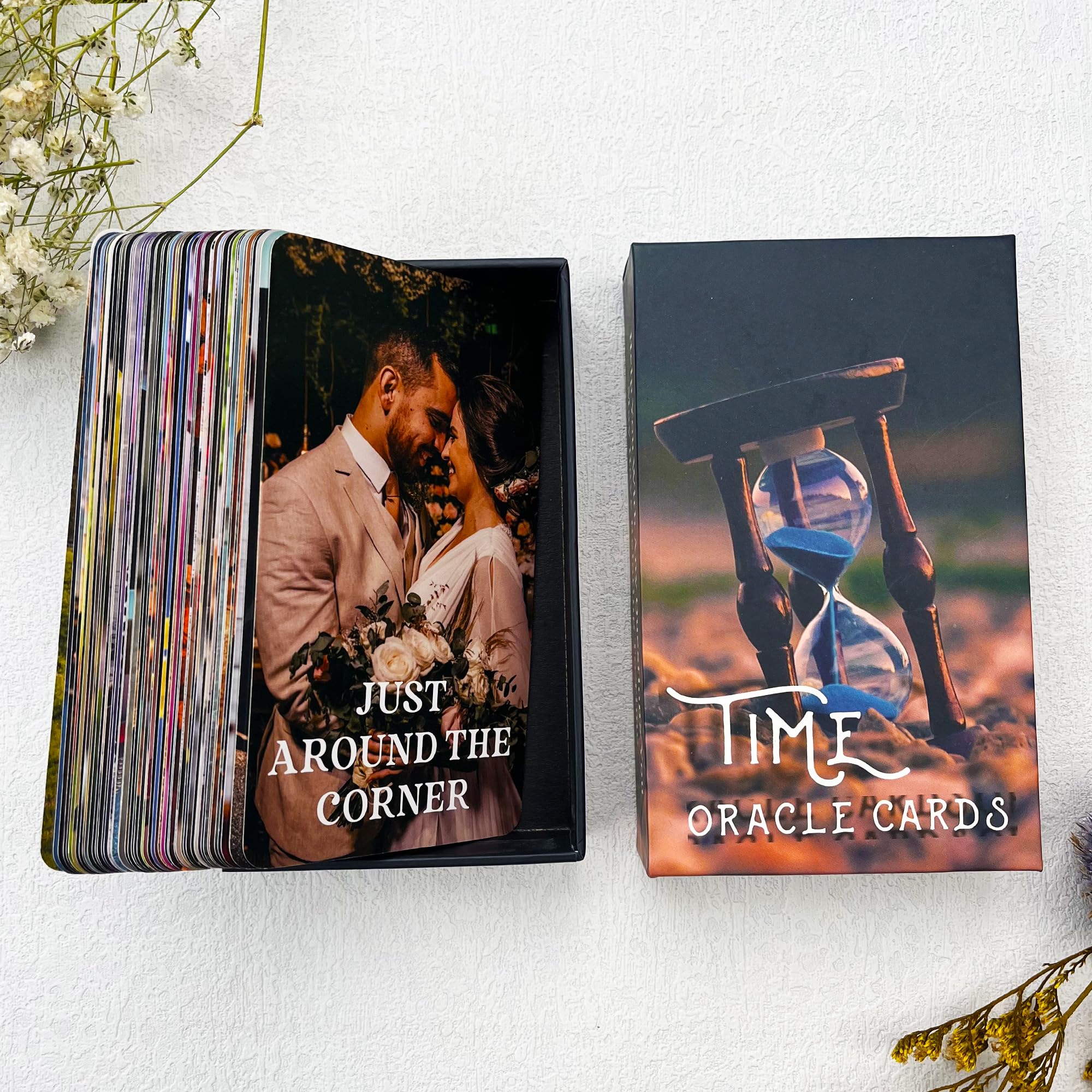 Soulme Time Oracle Cards Deck - Divine Timing Oracle Cards for Beginners | Answers to Timing Questions | Spiritual Guidance, Meditation & Self-Discovery Tool