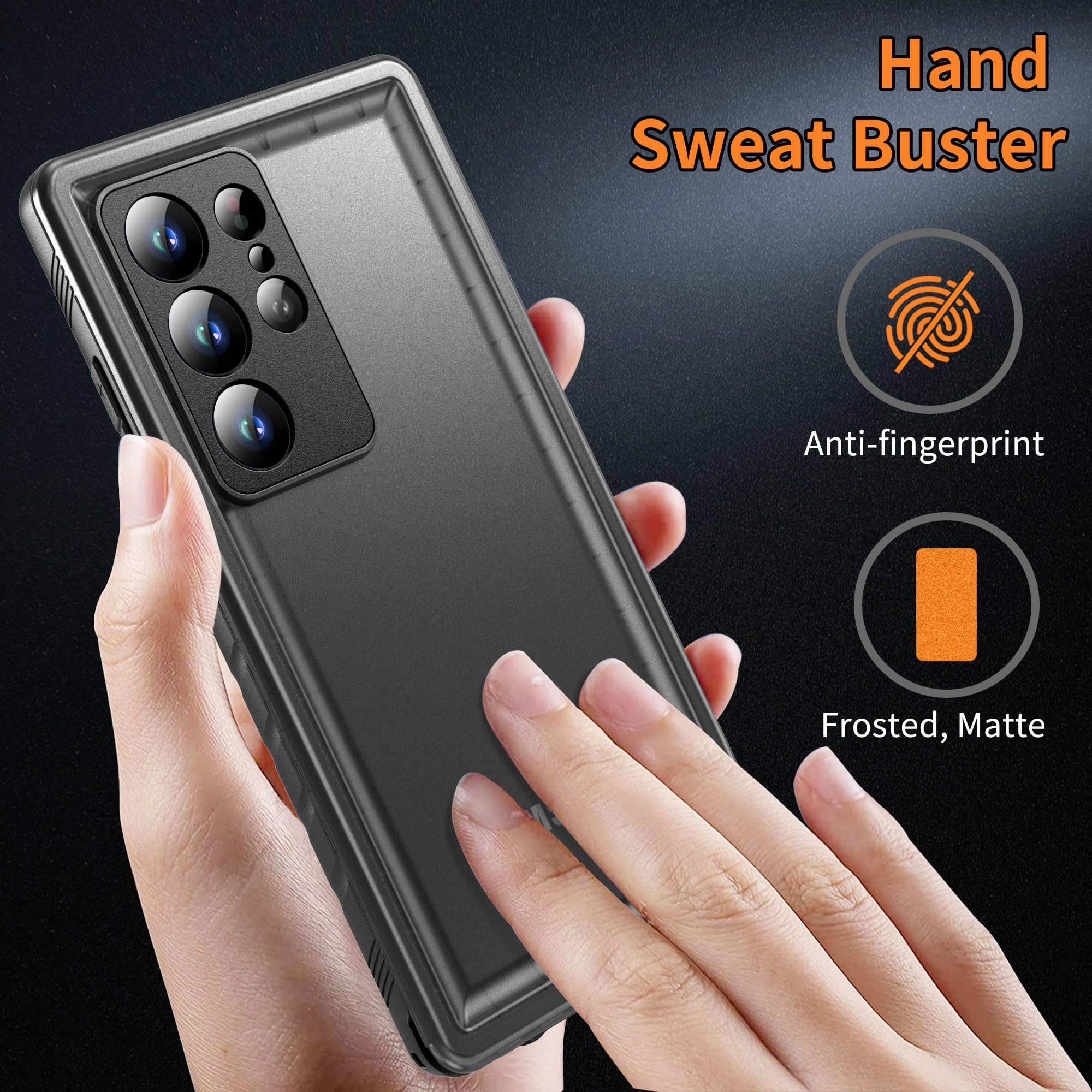 Samsung Galaxy S24 Ultra Waterproof Case - Heavy Duty 360 Full Body Protection, Shockproof, Dustproof, IP68 Certified with Built-in Screen & Camera Protector | Slim Fit Design for Outdoor, Travel & Everyday Use