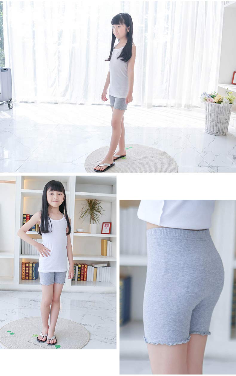 Girls Bike Shorts for Under Dresses - Non-Transparent Dance, Playground, Gym & Sports Wear - Perfect for Ballet, Cheerleading, School Activities and Everyday Play